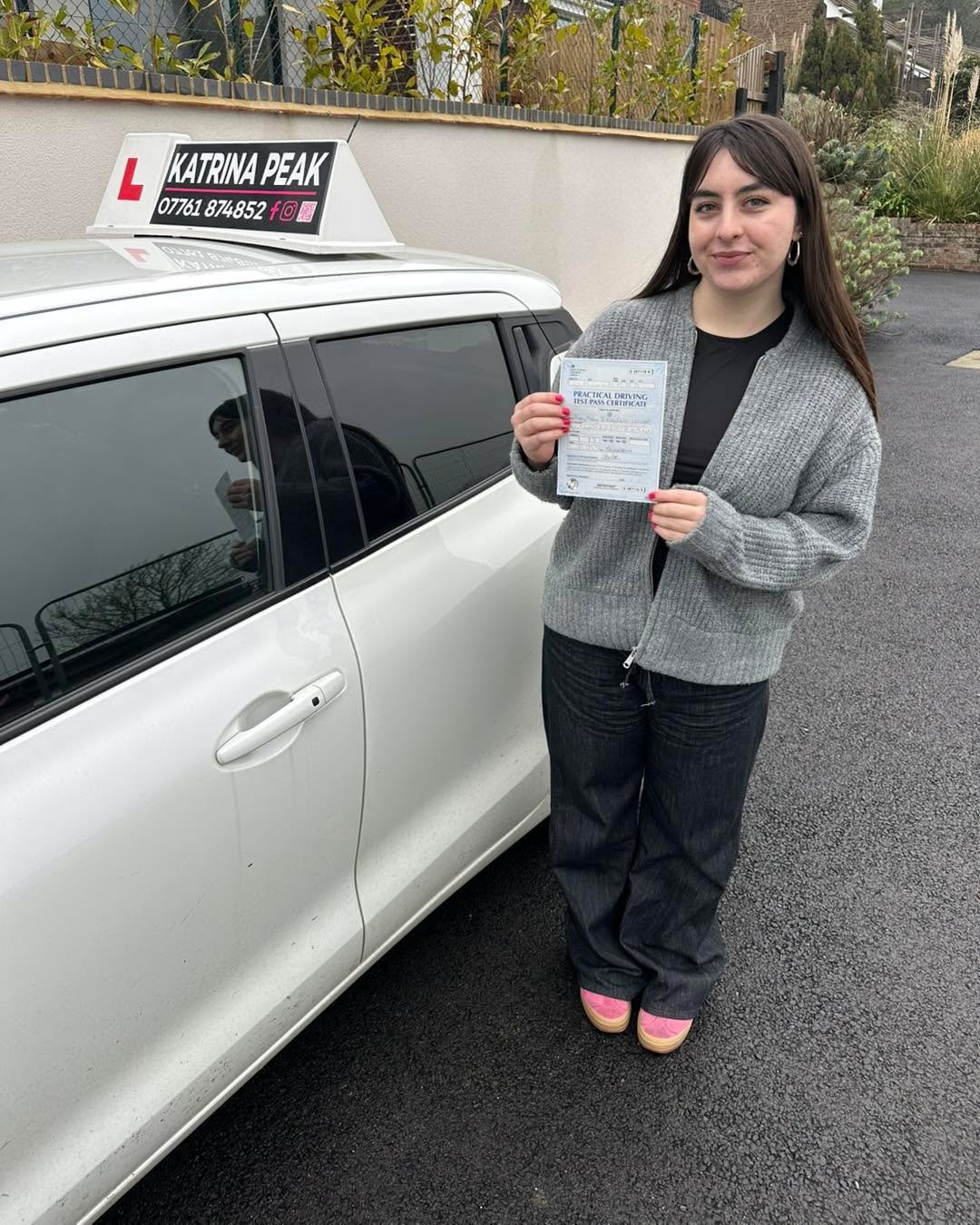 Huge congratulations to Poppy on passing her driving test today first time! It&rsquo;s been great getting to know you and watch you become a brilliant driver, enjoy your freedom on the roads! 🥳🎉🚗🚙 #learntodrive #passyourdrivingtest #katrinapeakdr
