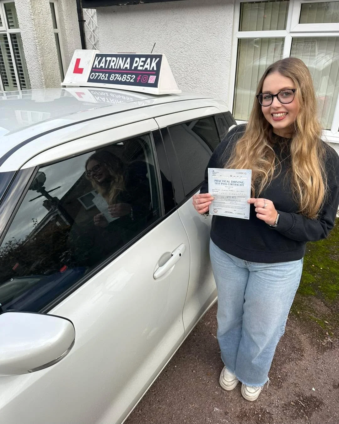 So so proud of Olivia who&rsquo;s absolutely aced her driving test with a first time pass! Congratulations Olivia, all your hard work has been rewarded today and I&rsquo;m chuffed to bits for you! It&rsquo;s been so much fun teaching you, I will miss