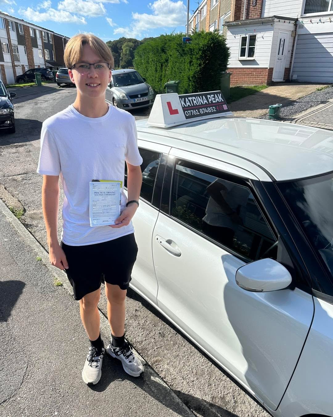Congratulations Logan, amazing driving this morning and a thoroughly well deserved first time driving test pass! 🙌🥳 I&rsquo;ve really enjoyed teaching you, all your hard work has paid off and I&rsquo;m so proud of you! Can&rsquo;t wait to see you o