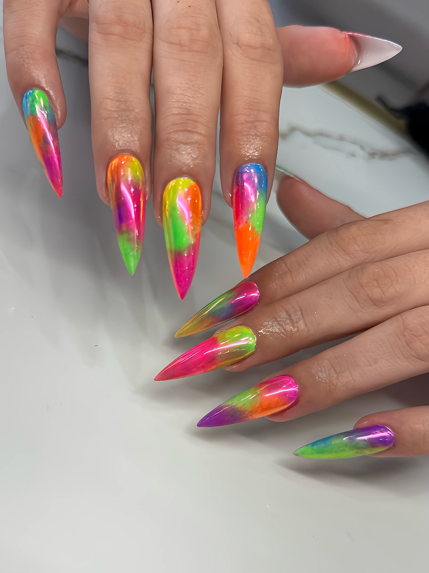 Nail artist 🎨: Cadie 

Walk-in welcome!! For appointment:
📱📞Text/call: 📍Sunset: (323)845-0962📍Selma: (323)681-5553
💻www.colorcoatla.com
 Biz hours: M-Sat: 10am-7:30pm || Sun: 10am-5pm

#nailart&nbsp;#HollywoodNails&nbsp;#naildesign&nbsp;#nailst