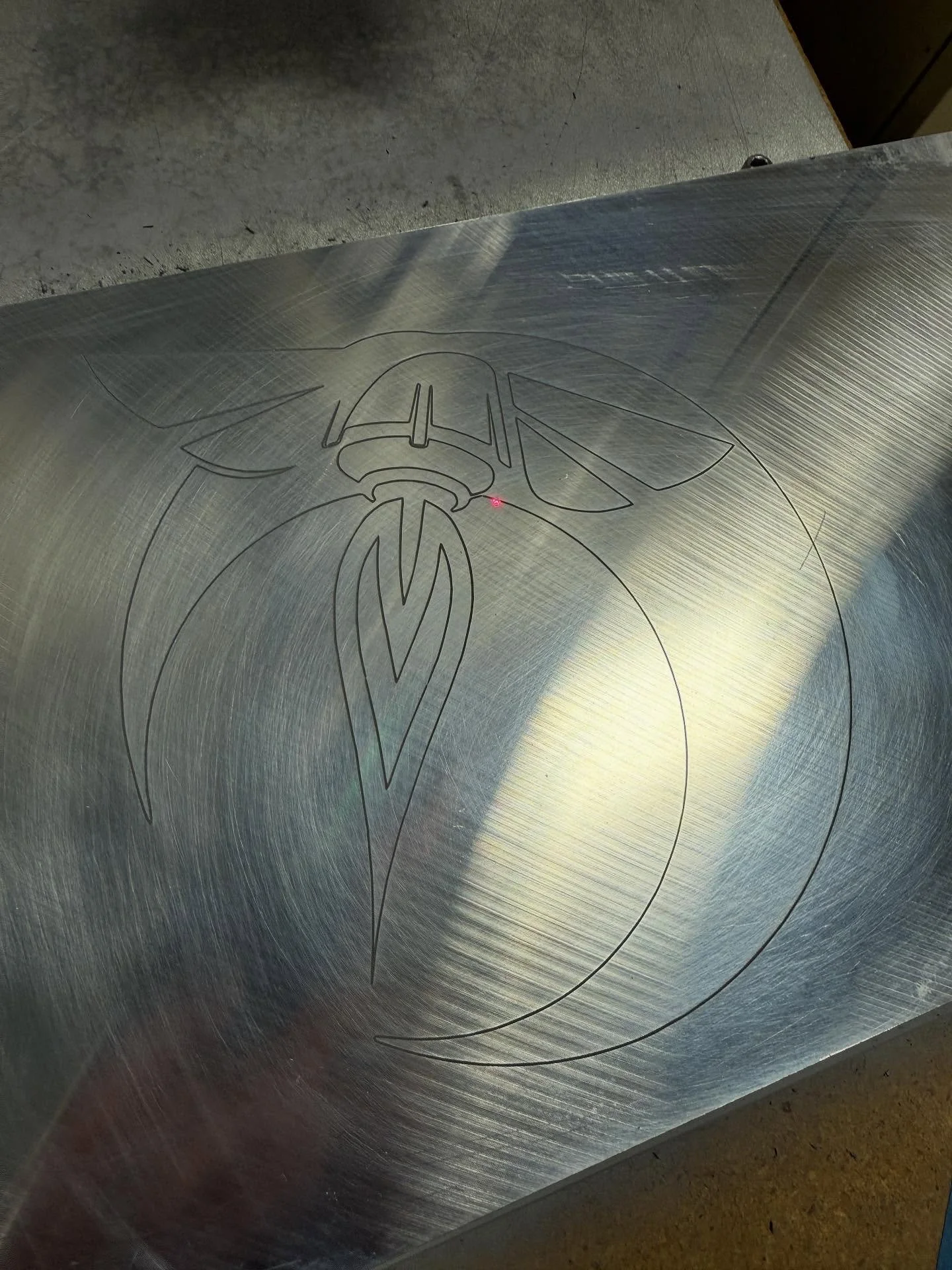 Laser engraving spaceships