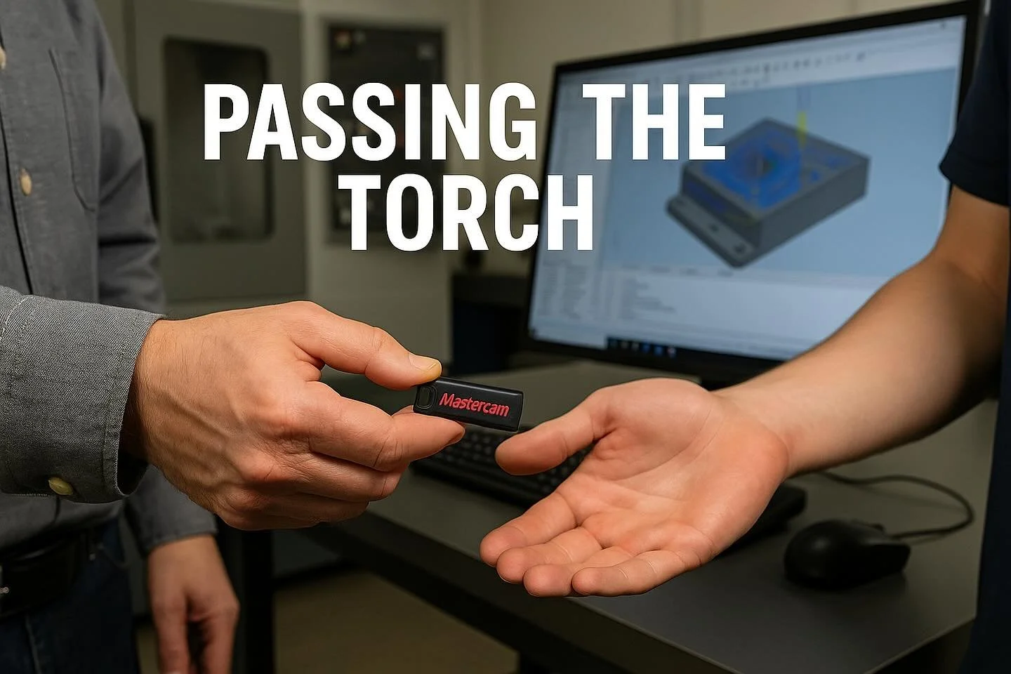 Passing the Torch 🔥 

After more than a decade of programming in Mastercam, I officially handed off the keyboard.

Three months ago, I removed Mastercam from my computer&mdash;and haven&rsquo;t opened it since. Why? Because it was time to get out of
