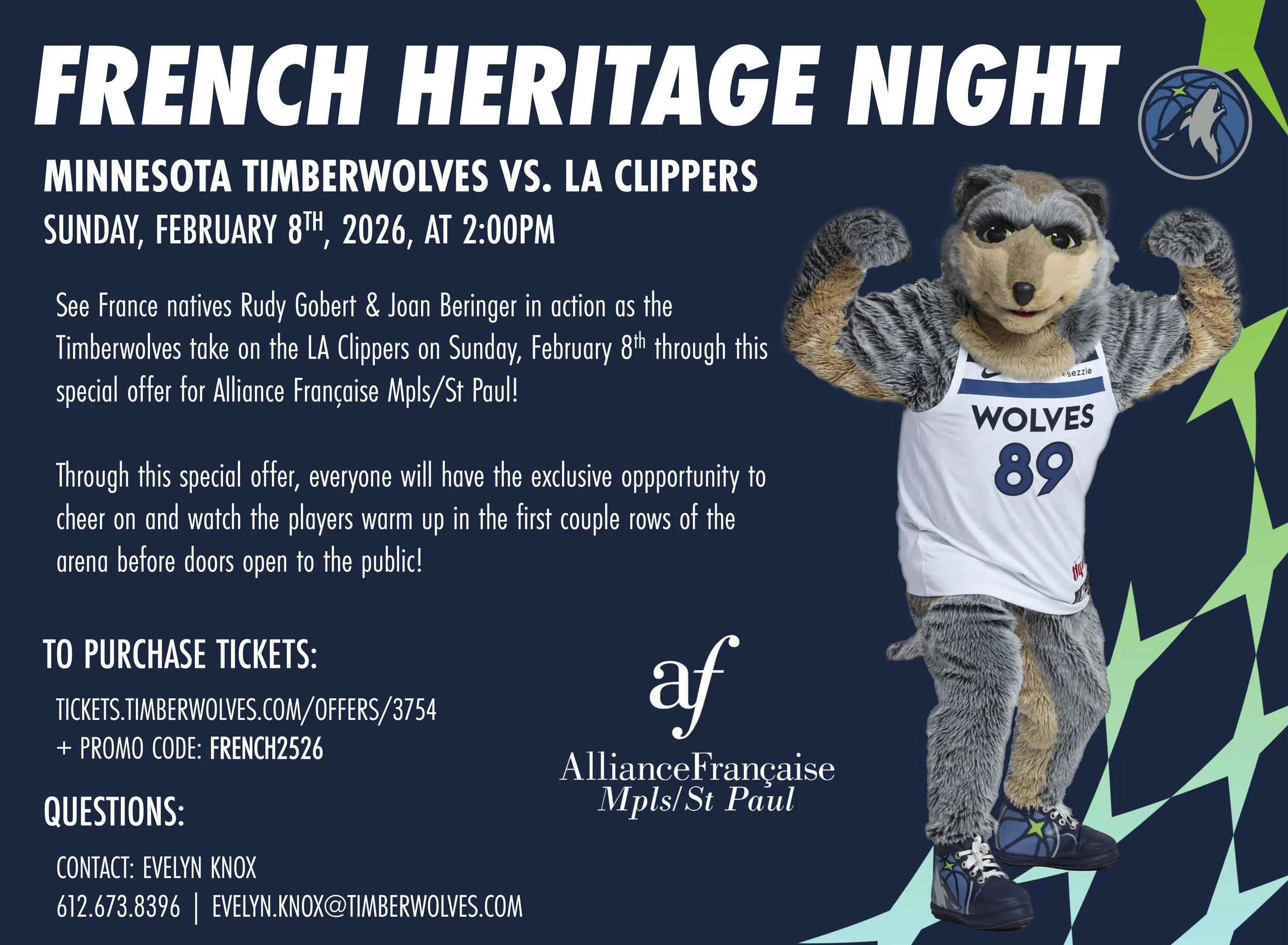 French Heritage Day - Minnesota Timberwolves VS LA Clippers