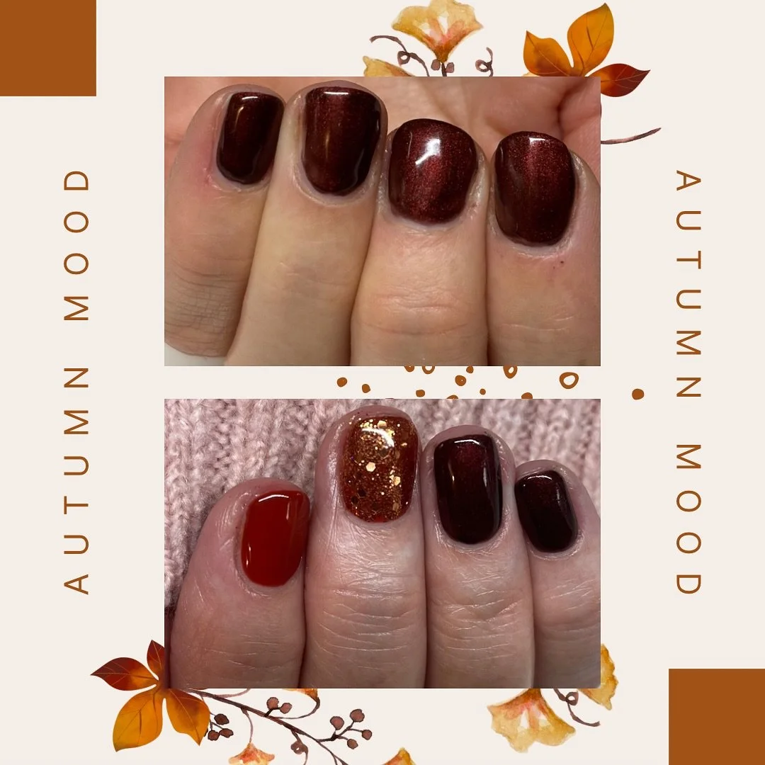 I LOVE autumn 🤎
I also love creating lovely sets of nails with gorgeous autumn colours. 
Comment below what your favourite thing about autumn is, I&rsquo;ll go first&hellip;.. 
#autumnvibes🍁 #autumnnails #clanails #biosculpturenails #clevedonnails