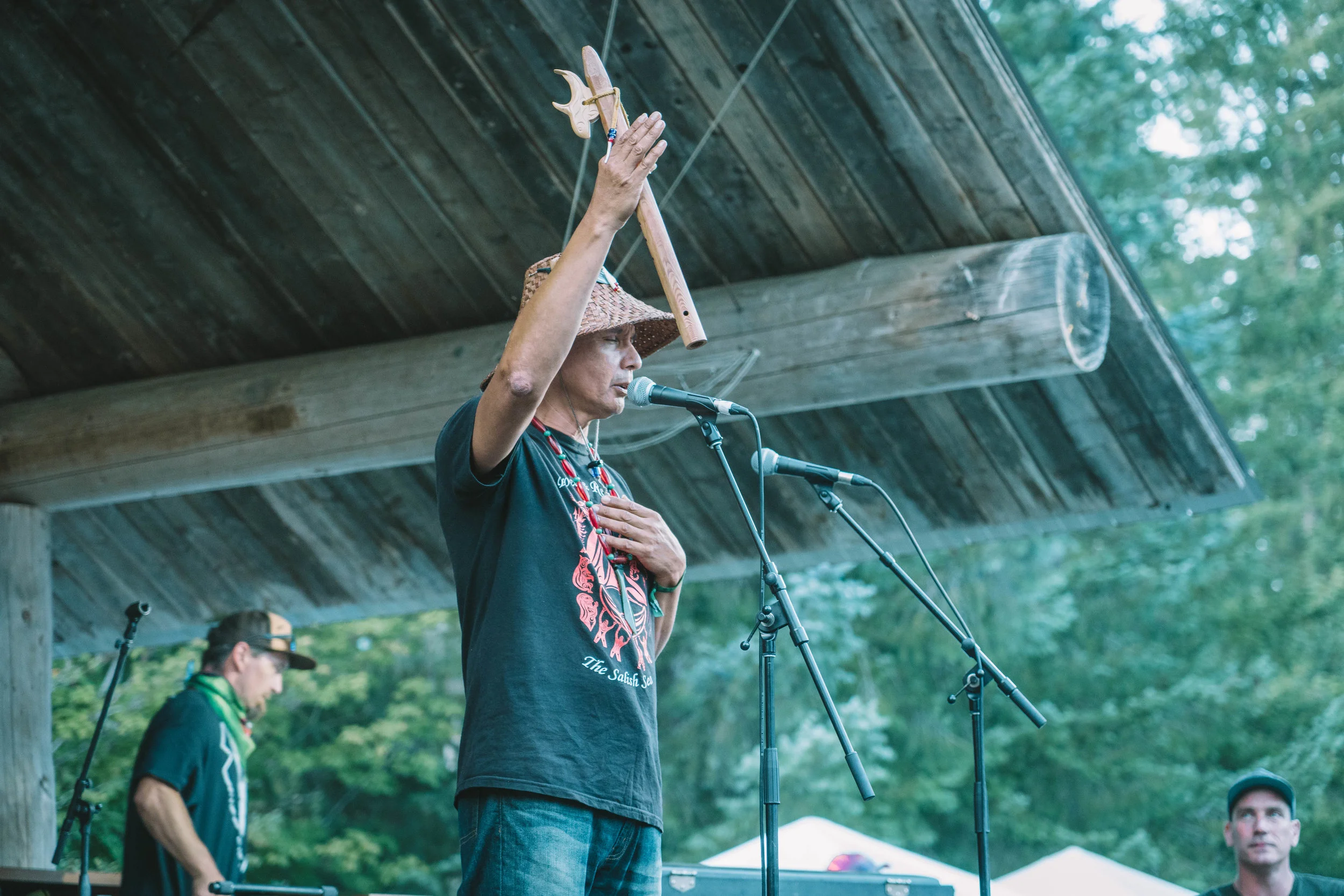  Paul spoke at the opening ceremony Thursday as well as hosting a workshop on indigenous wisdom. 