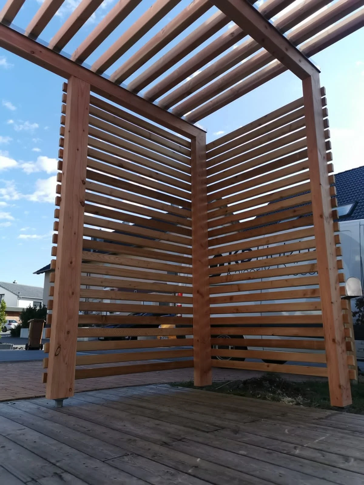 Sichtschutzelemente aus Lärche
