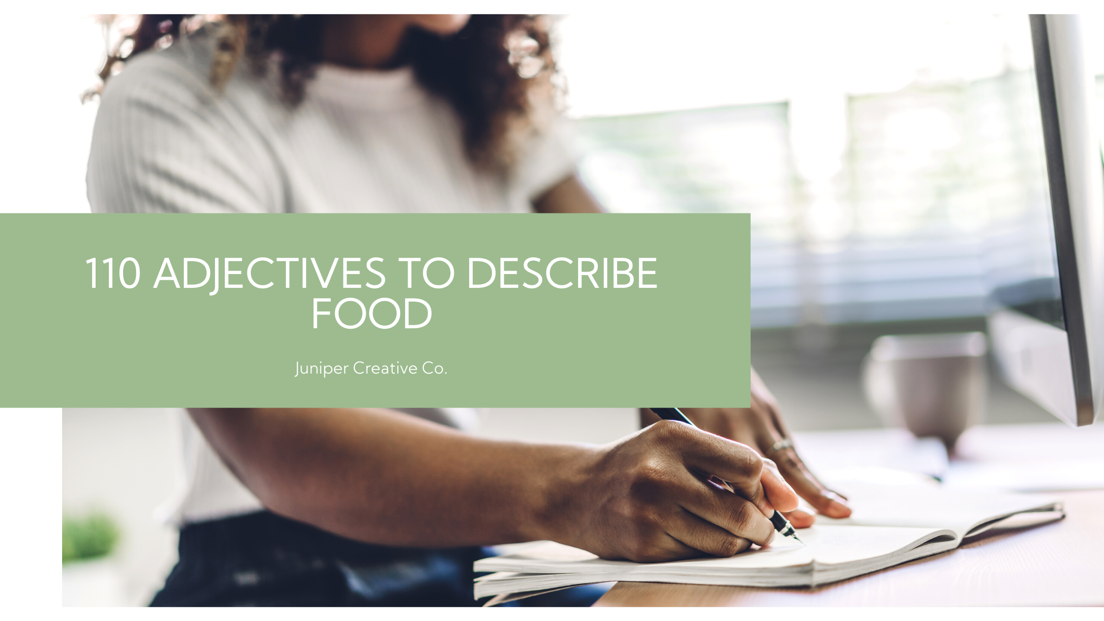 how to describe food presentation
