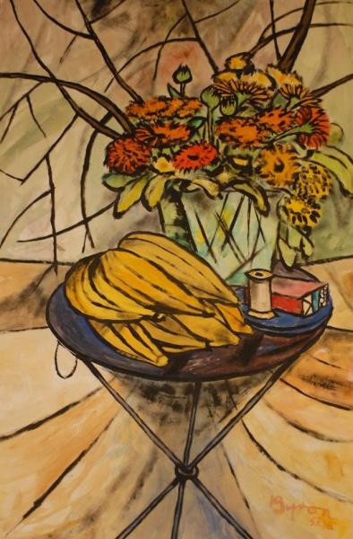 bananas and flowers