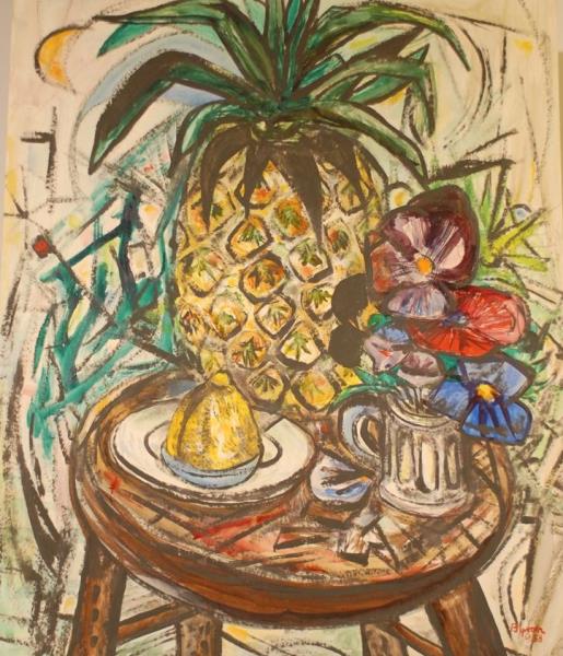 pineapple, flowers