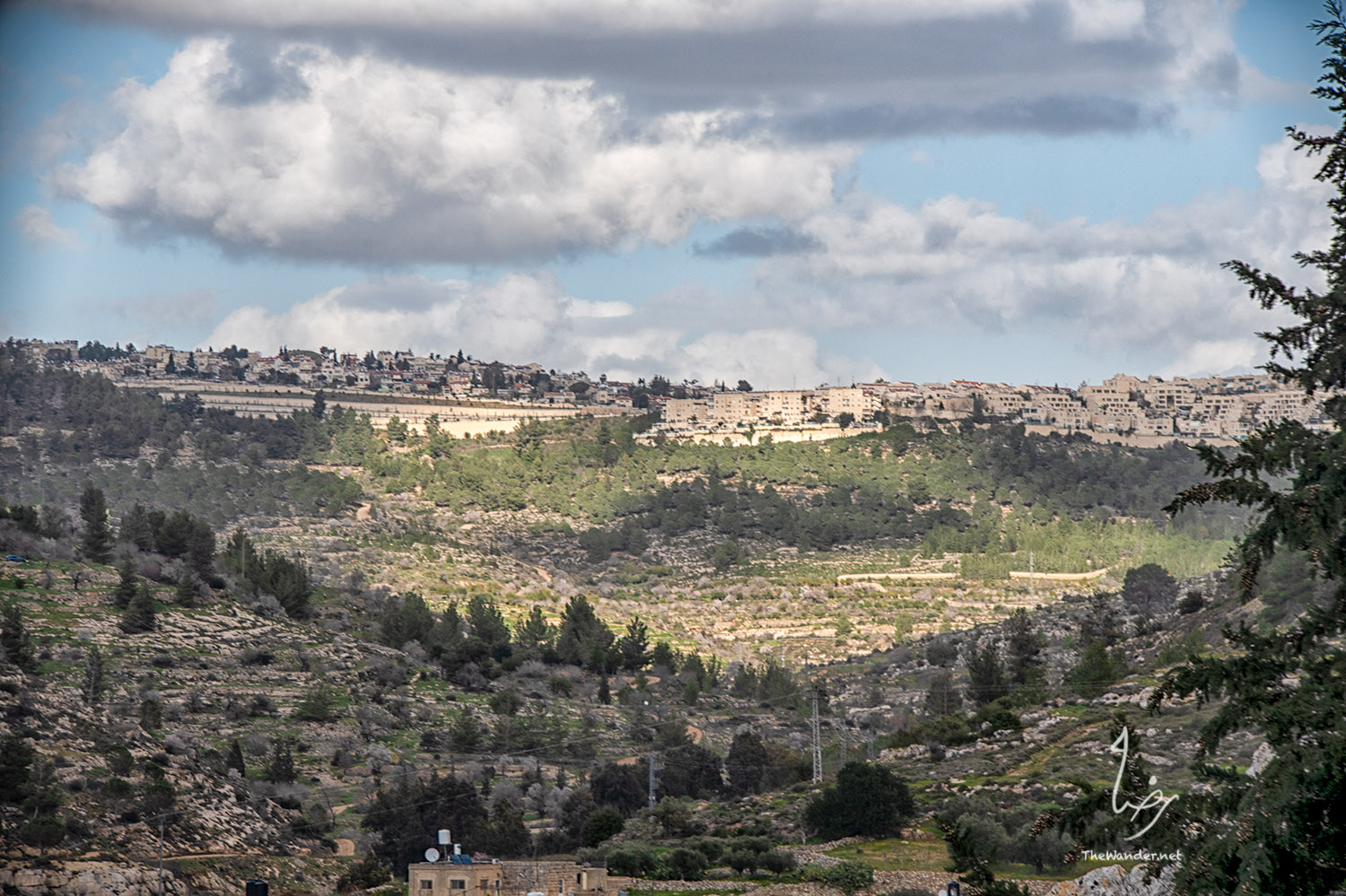 Settlements across Battir Village