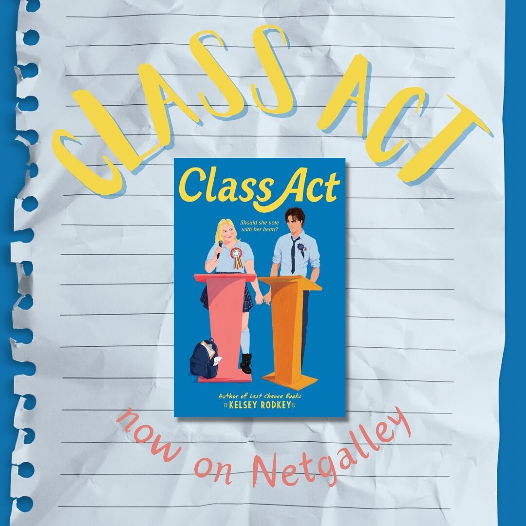*heavy breathing* CLASS ACT is now on NetGalley 🫣💙
 
for those who know they&rsquo;re already going to buy, I&rsquo;d love if you&rsquo;d preorder from Pocket Books in Lancaster, PA! each preorder there will be 15% off, signed, personalized, and in