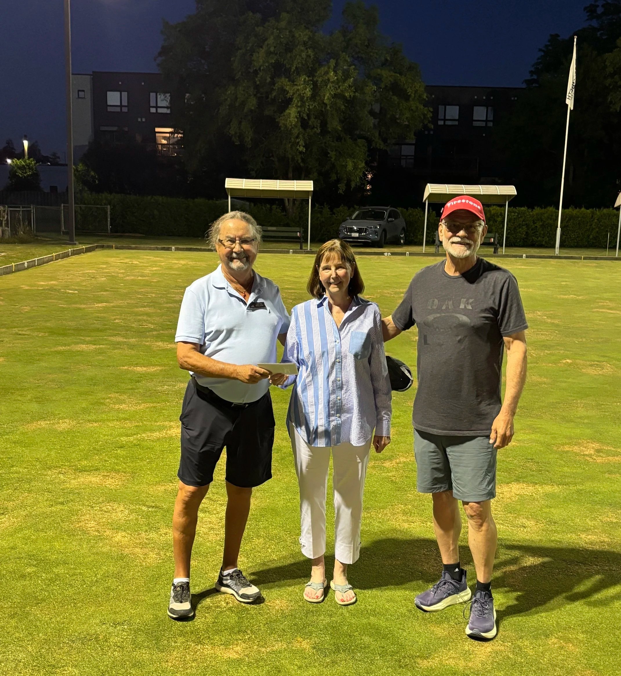 1st: Leigh Folliott &amp; Ron Elliot, with Carol Marshall
