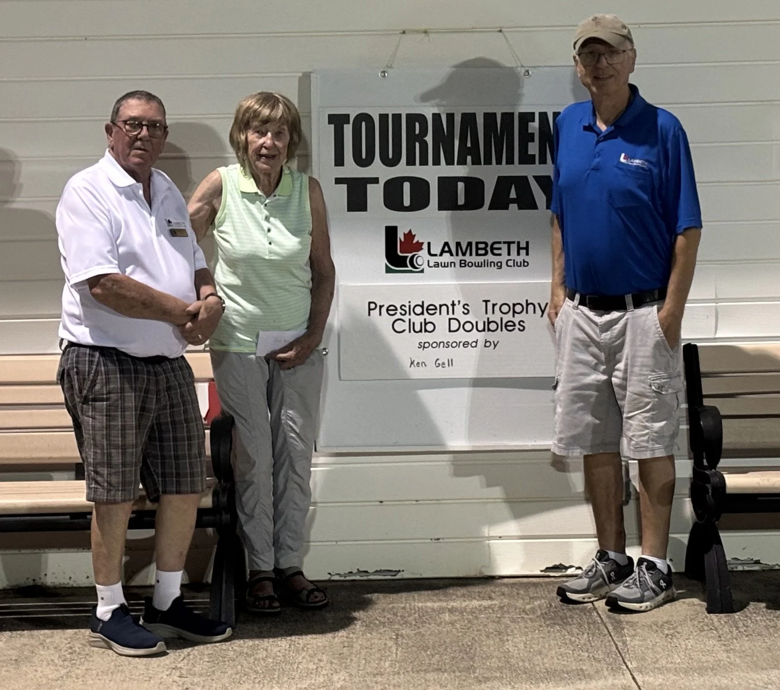1st: Sandy Ronson &amp; Jim Tasker, with Coach Ken Gell