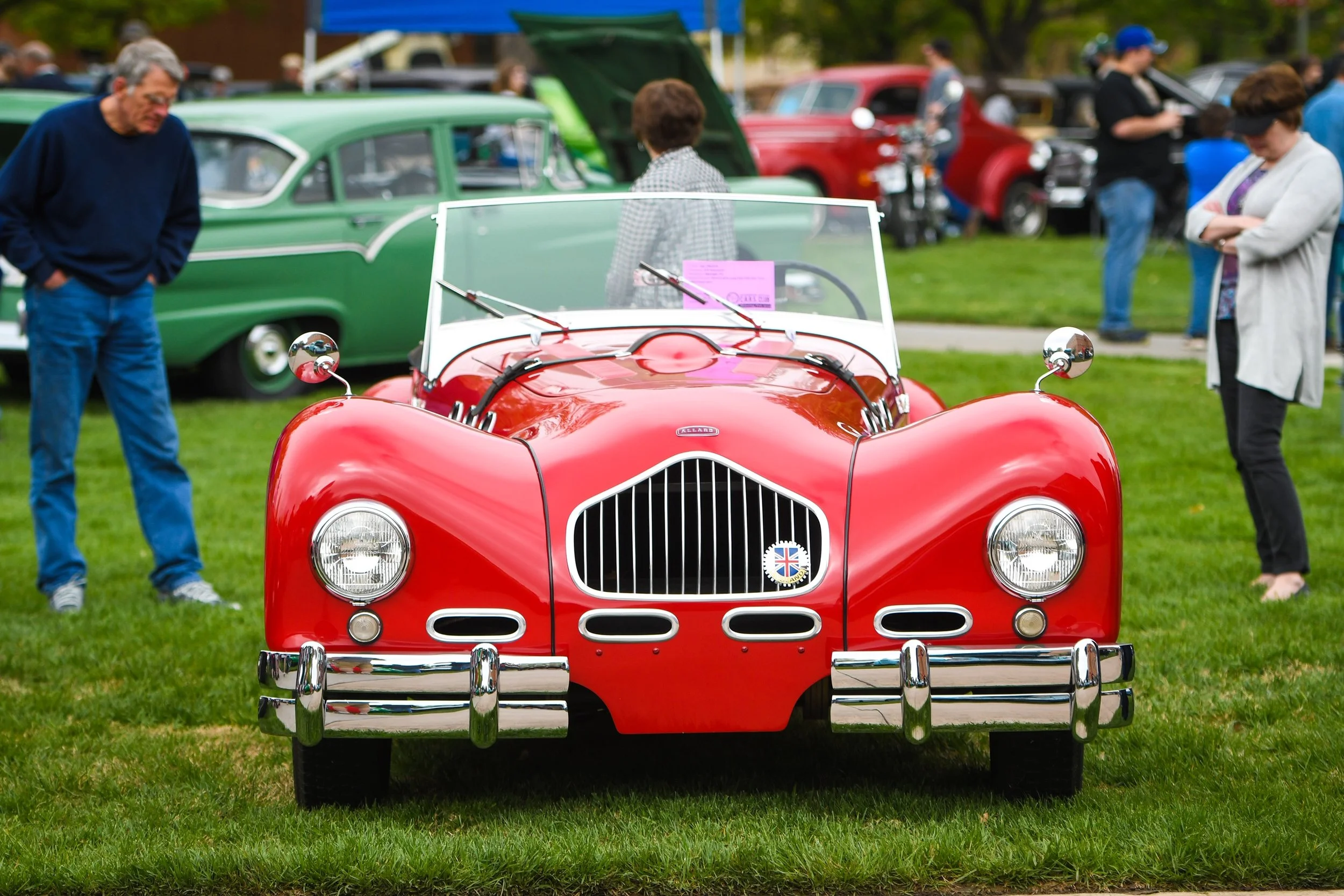 1951 Allard K2 on the show field at the McPherson College car show