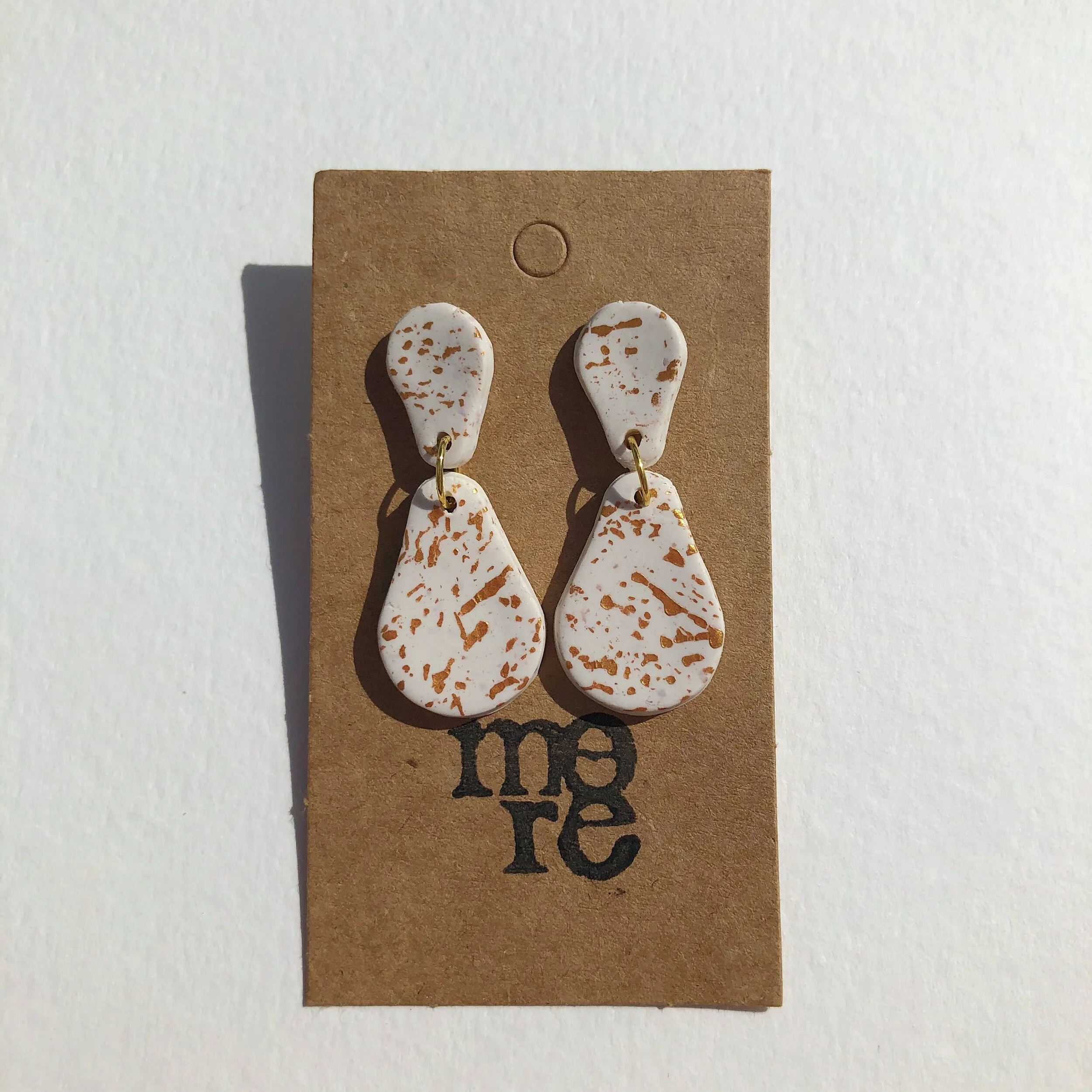 Gold Speckled Teardrop Studs.jpg