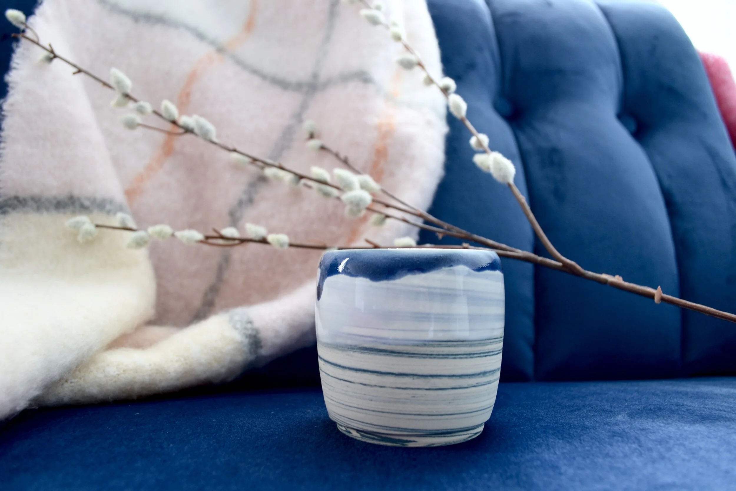 SOLD OUT-Marble Wave Votive