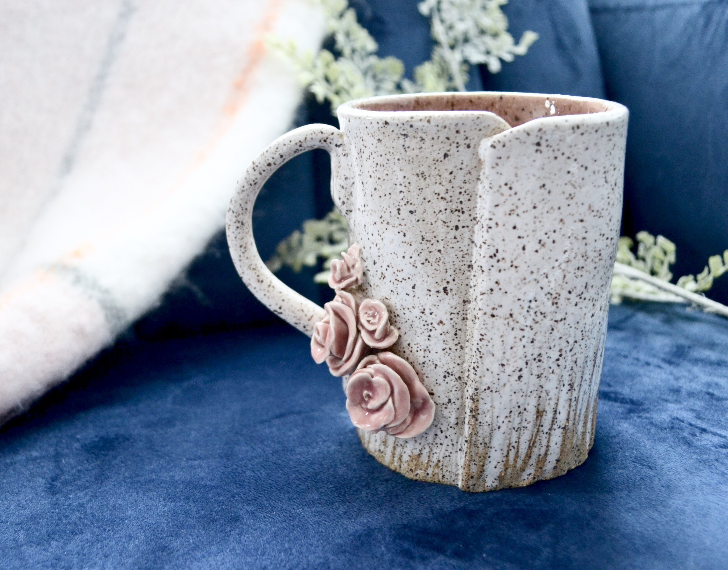 SOLD OUT-Rose Slab Mug