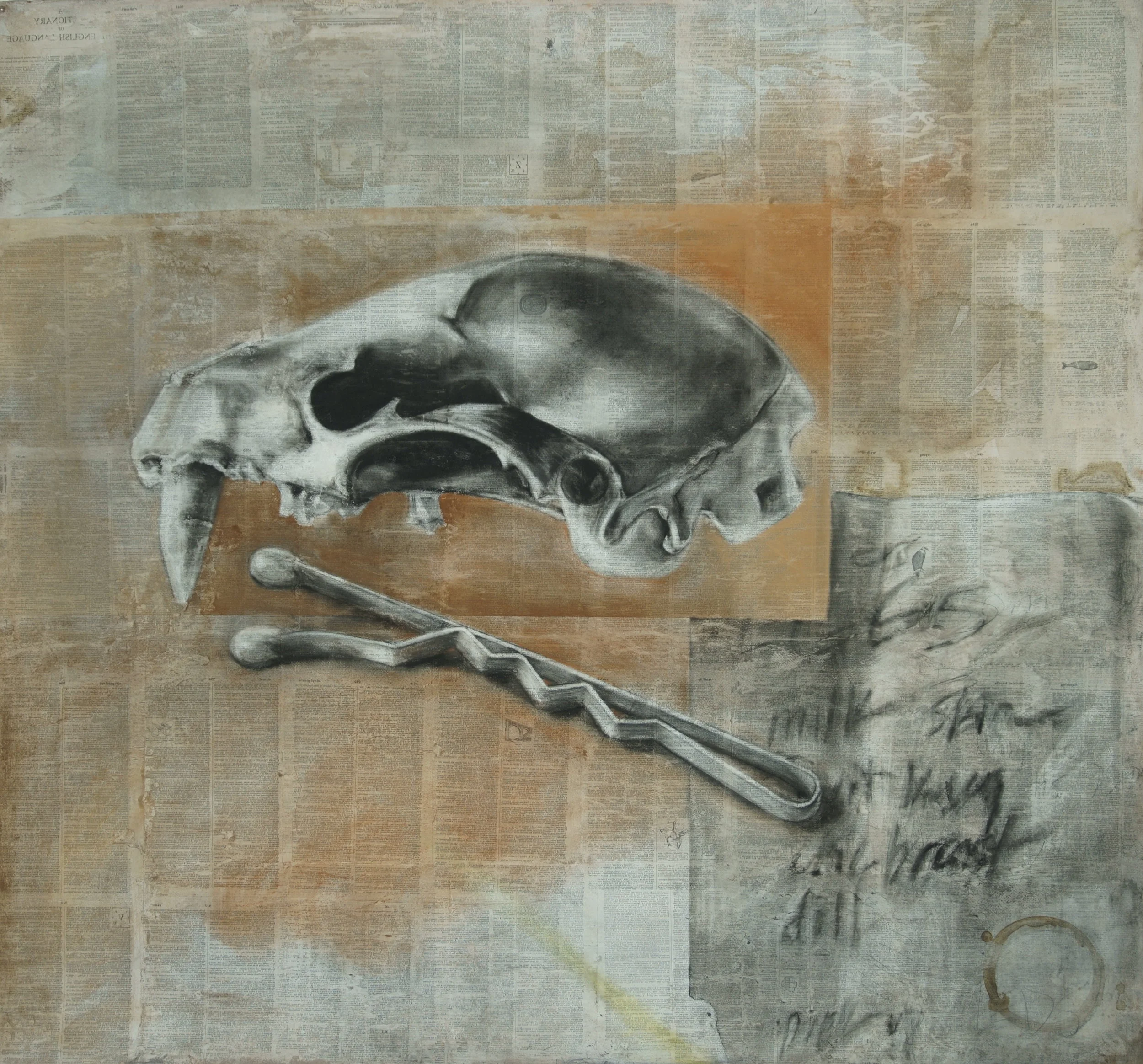 English Language Dictionary (skull and bobby pin)