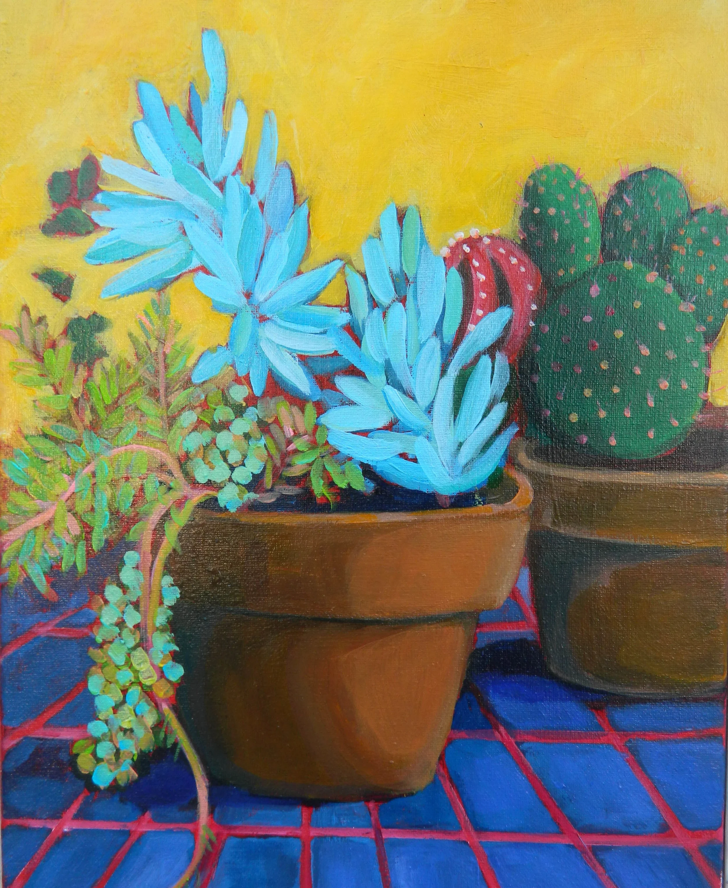 Blue tile