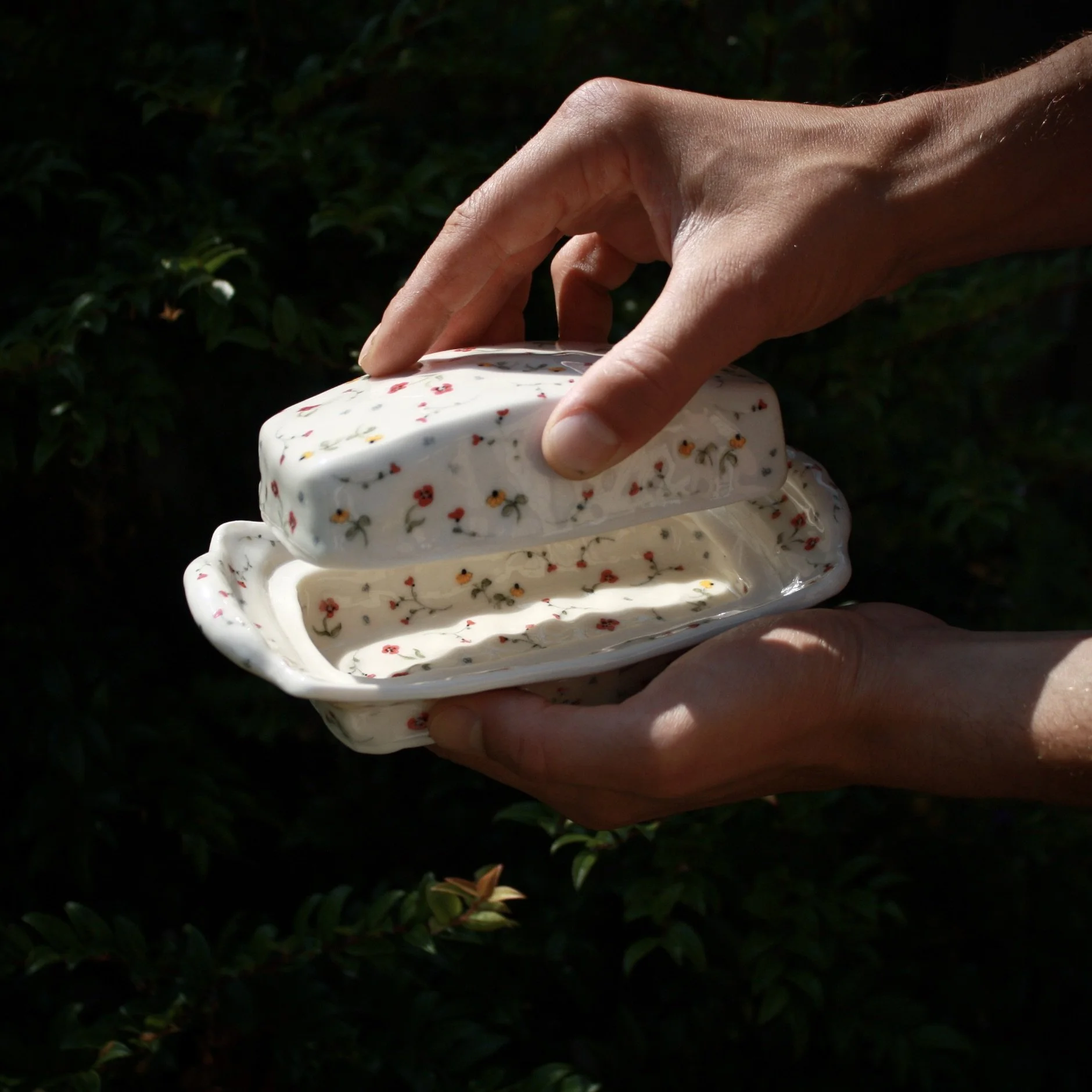 Secret Garden Butterdish