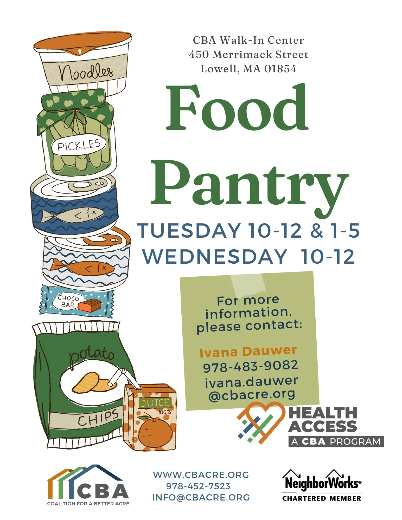 New CBA’s Pantry Hours