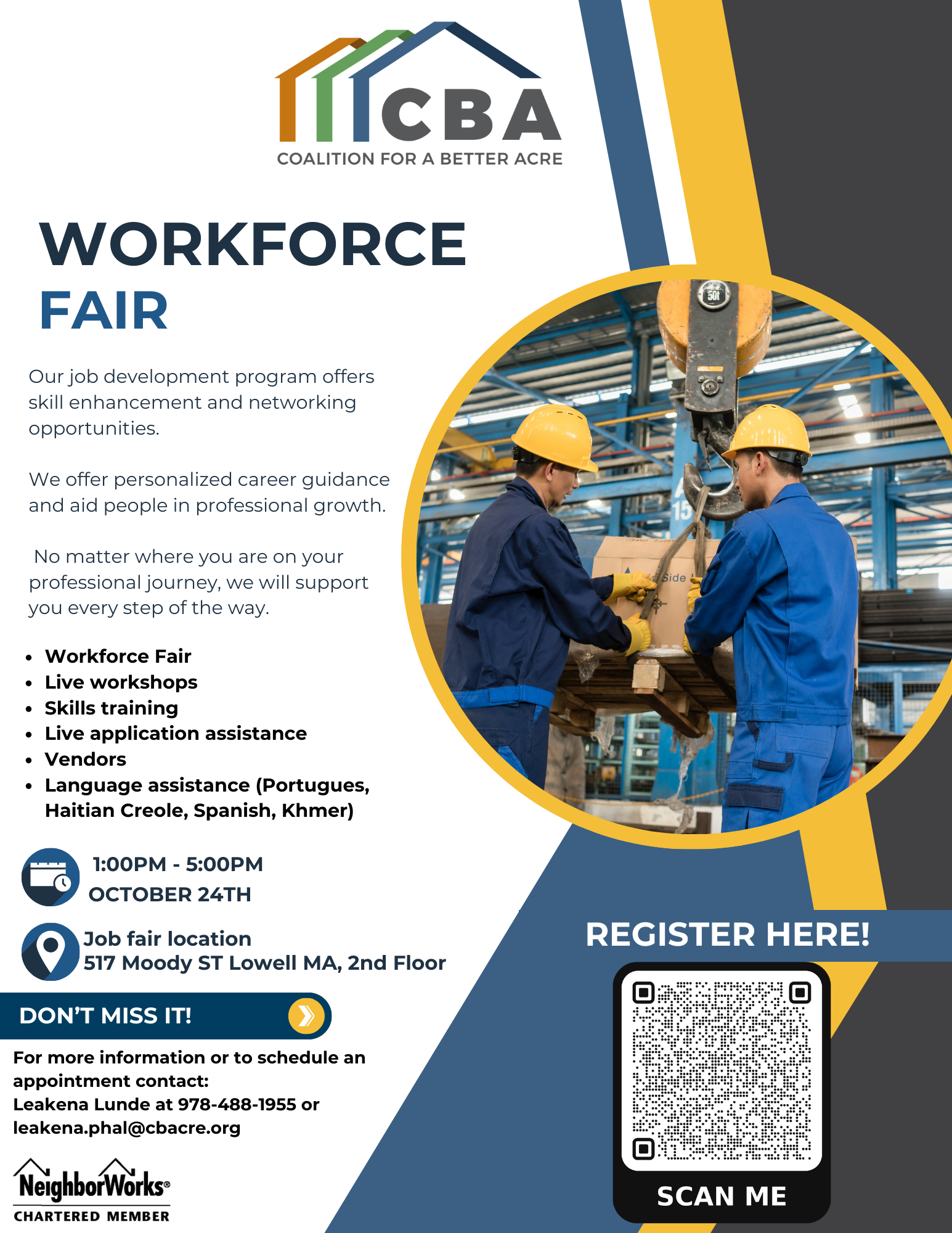 Don't miss the chance to attend the job fair, where you can meet with recruiters and learn about job openings in your field.