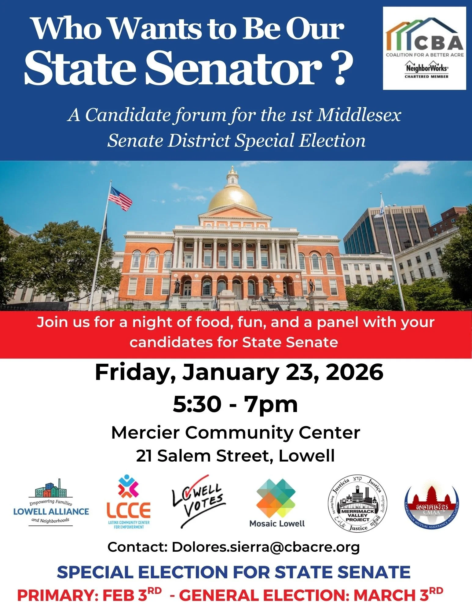 Who Wants to be Our State Senator?