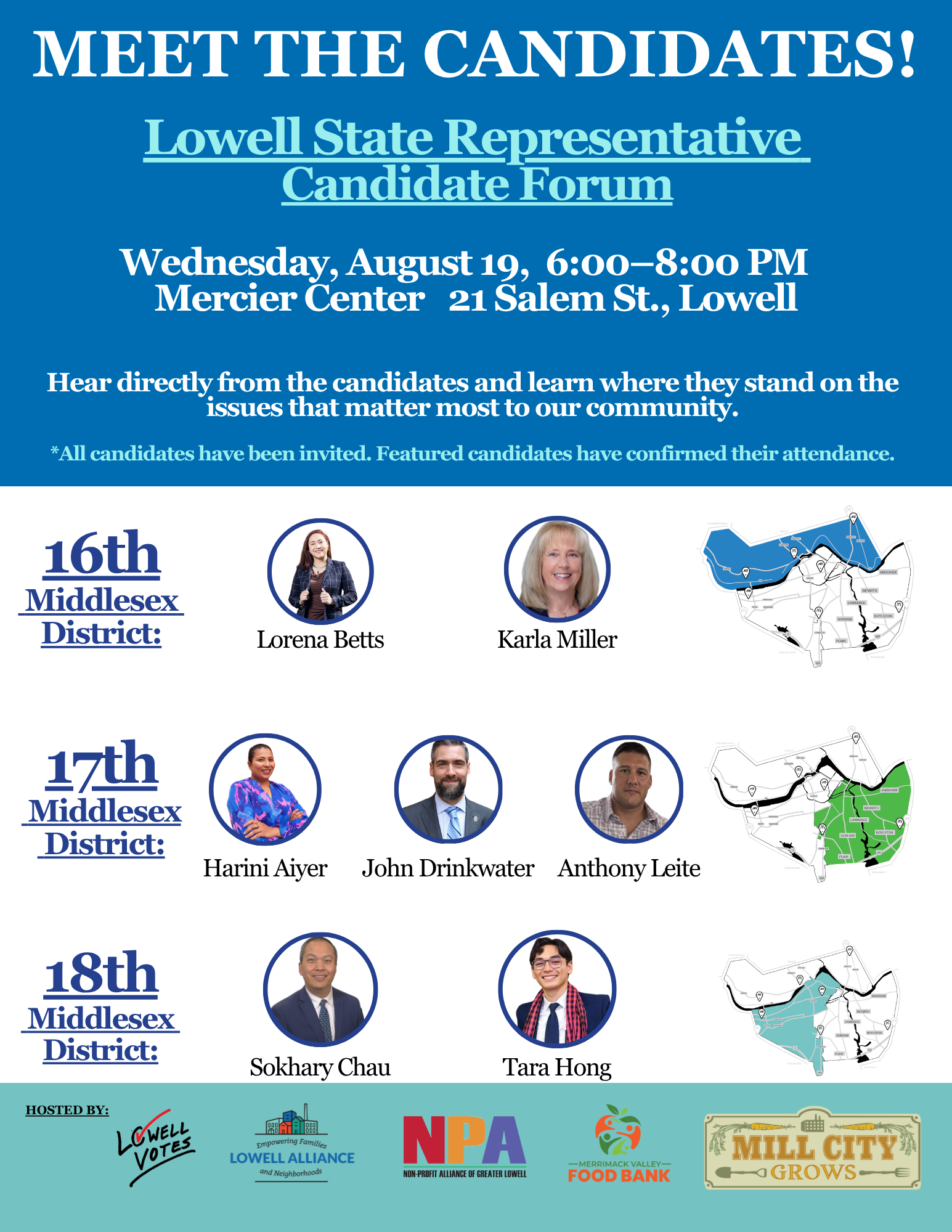 Lowell State Representative Candidate Forum