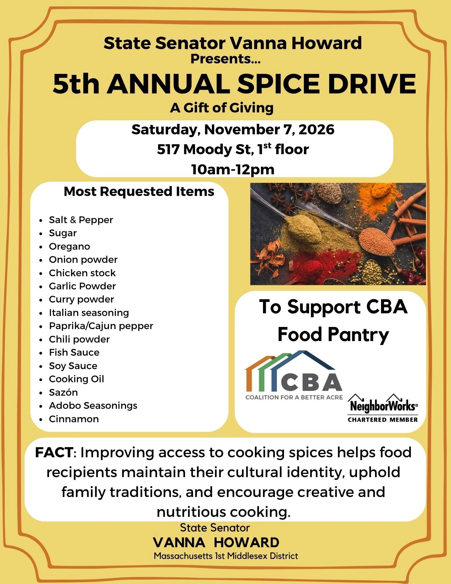 5th ANNUAL SPICE DRIVE