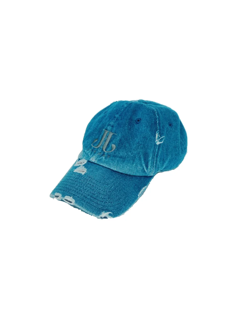 J.J. GRAY Distressed Denim Cap