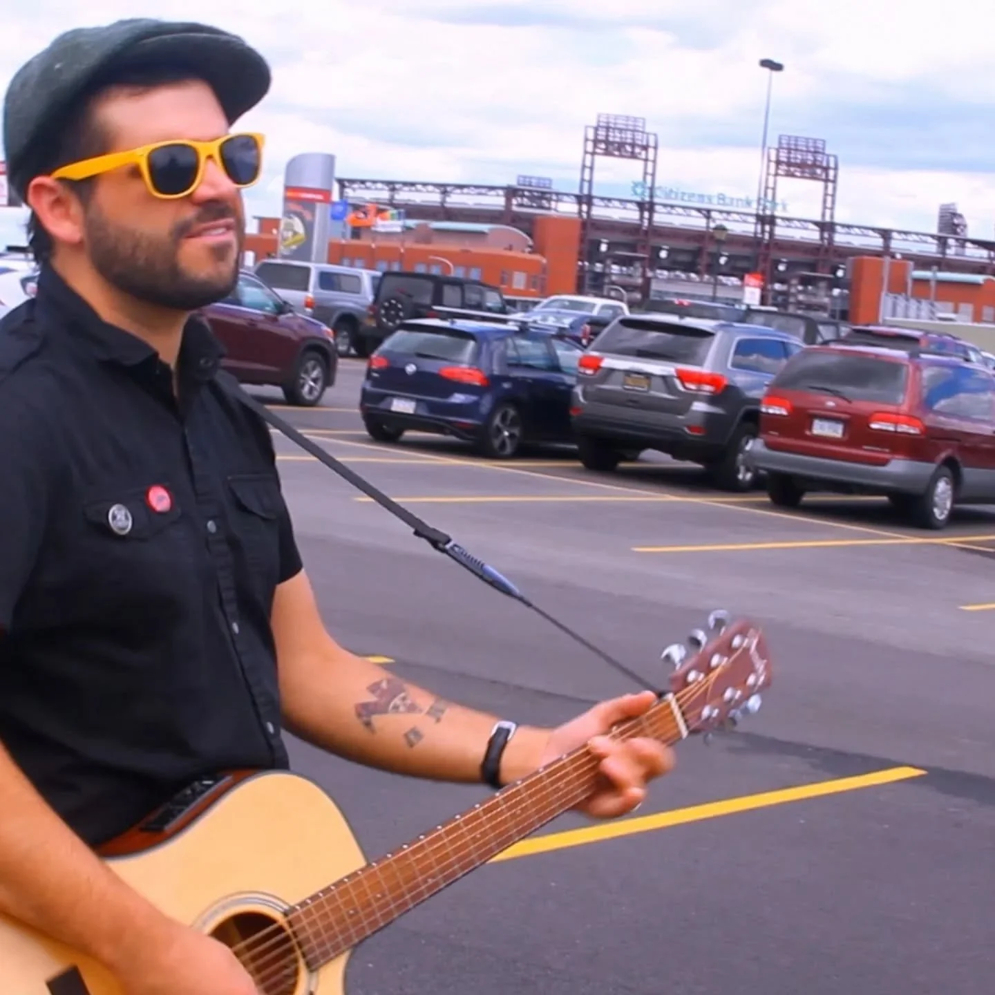 10 years ago we released the @mischiefbrewband music video for City of Black Fridays. I was really stoked when I got an email from Erik asking if I would come film him singing at a baseball game. I don't think he even knew I worked in professional ba