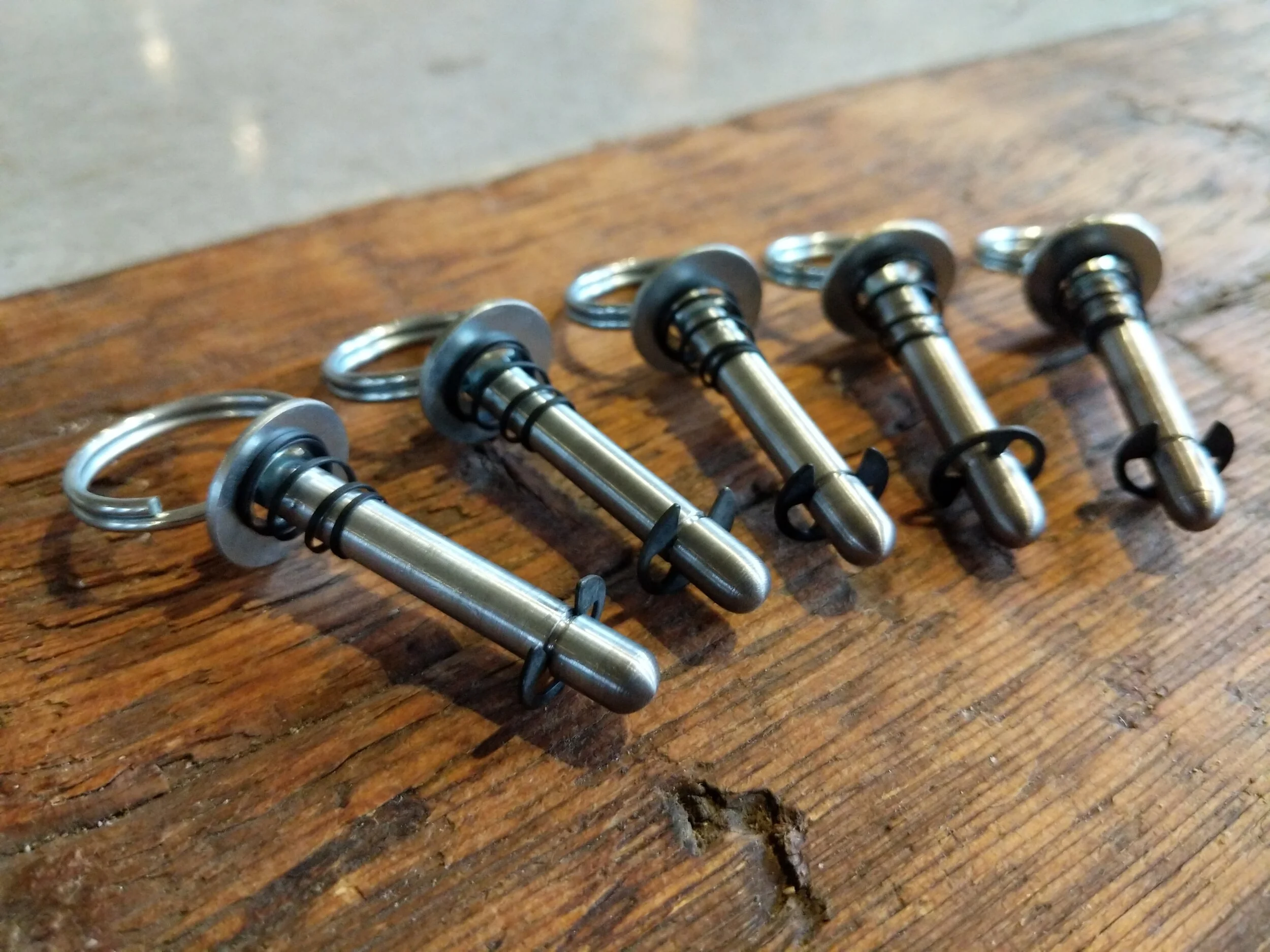 Replacement hardware for portable exam table locking mechanism