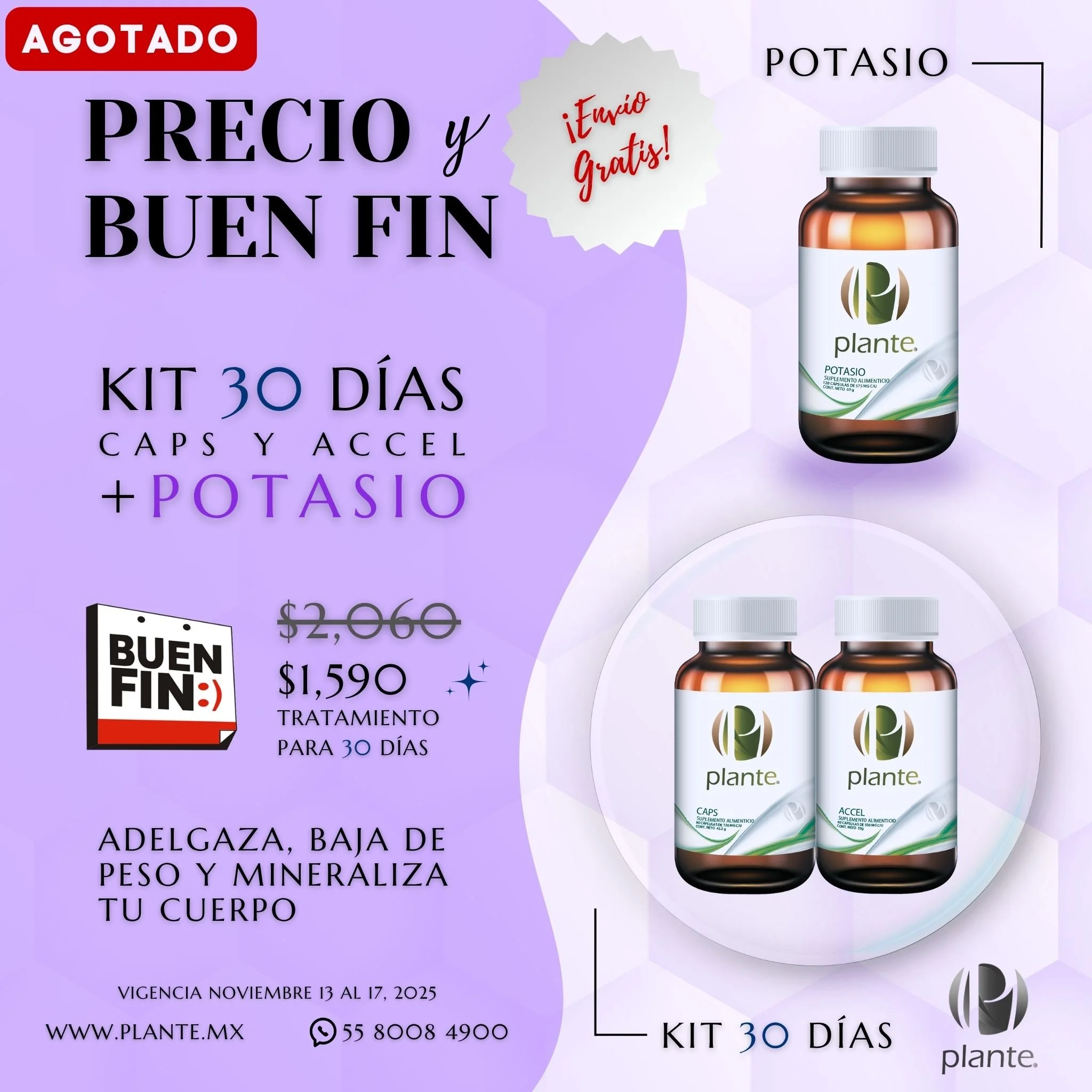 KIT 30 Días con Potasio