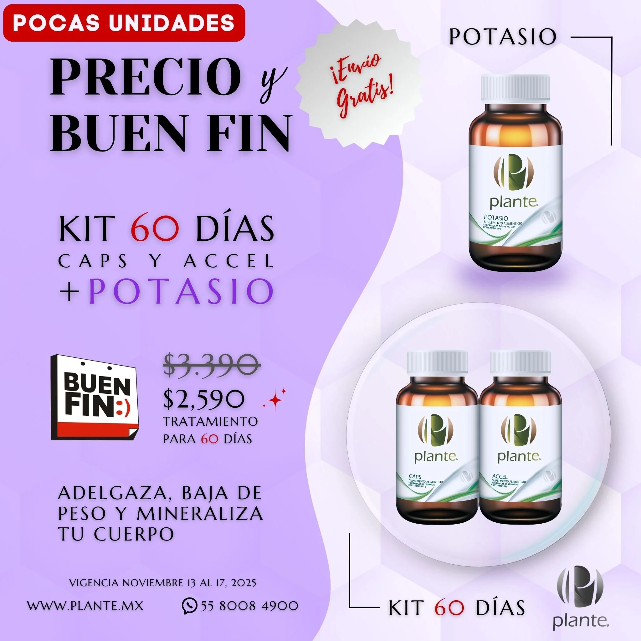 KIT 60 Días con Potasio