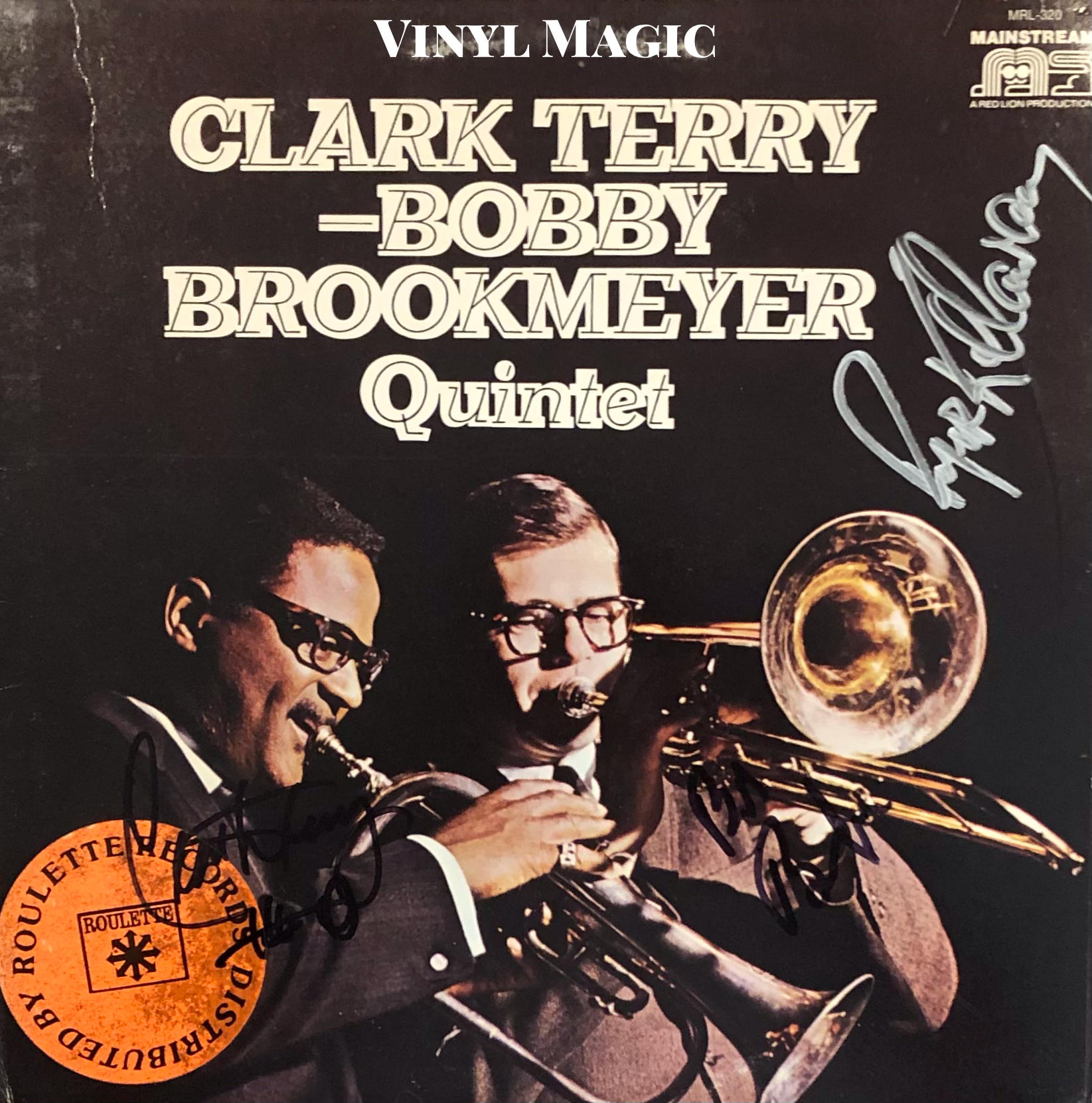 Clark Terry- Bobby Brookmeyer Quintet (1964) signed by Roger, Clark Terry, Bob Brookmeyer