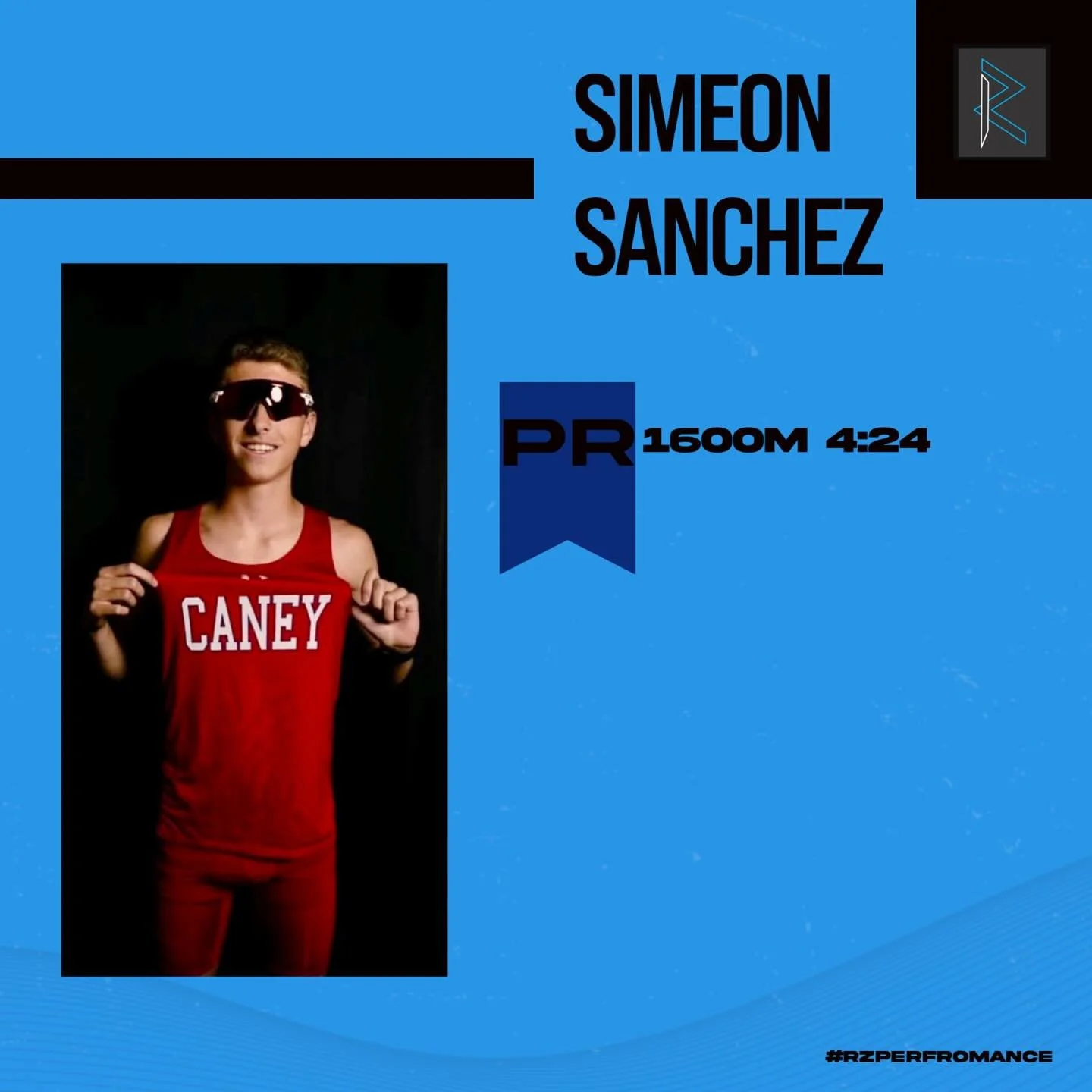 PR ALERT ‼️ 🚨 @simeon_sanchez08 just opened his season with a  8 sec personal record in the 1600m. Huge things coming from him this season #rzperformancetraining #rzperformance  #personaltraining #speedtraining #strengthtraining #trackandfield