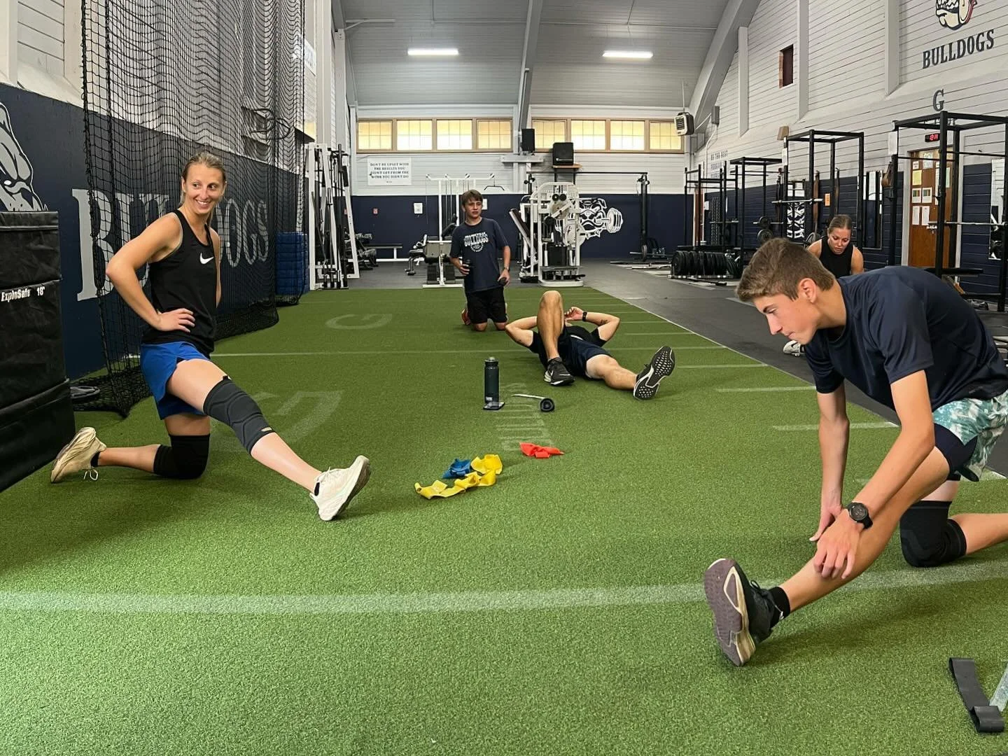 The hardest part of being a runner isn&rsquo;t the running, it&rsquo;s the post run work. The ankle mobility, hip flexor stretches, shin exercises, soft tissue work ect. GHS XC took care of business today during and after their workout. 10-15x 200m i