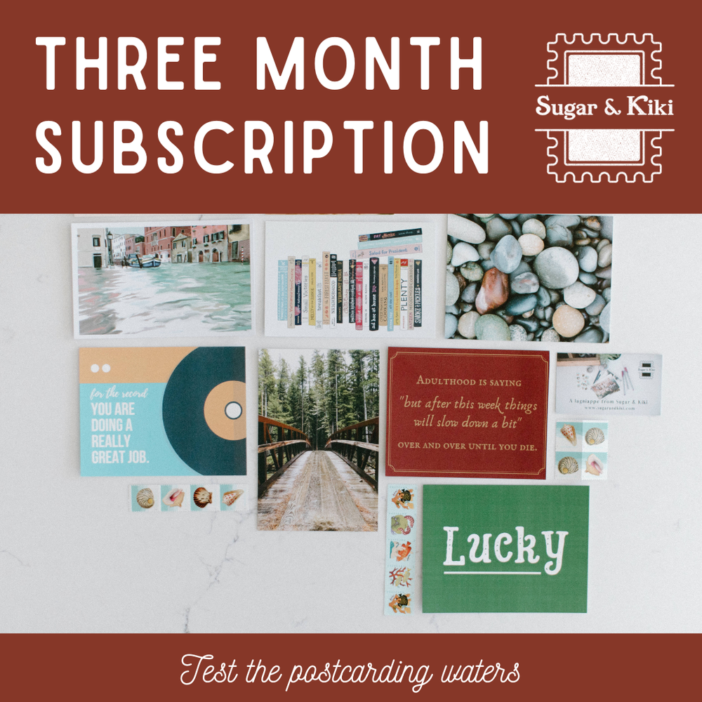 Three Month Postcard Subscription