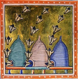 medieval bees. source unknown.