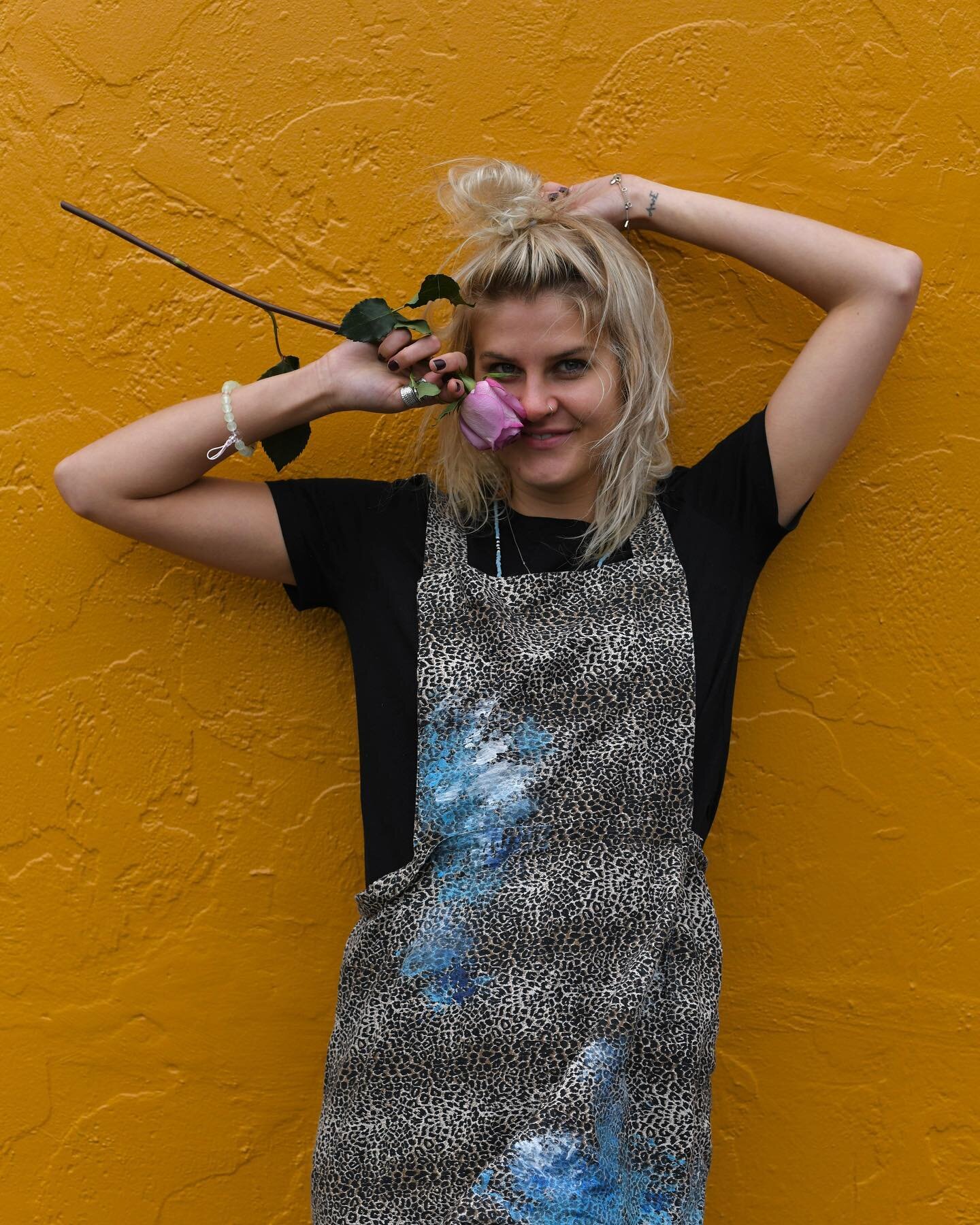 truly my happiest covered in paint 🎨🐆🌈👐 what&rsquo;s your outlet?