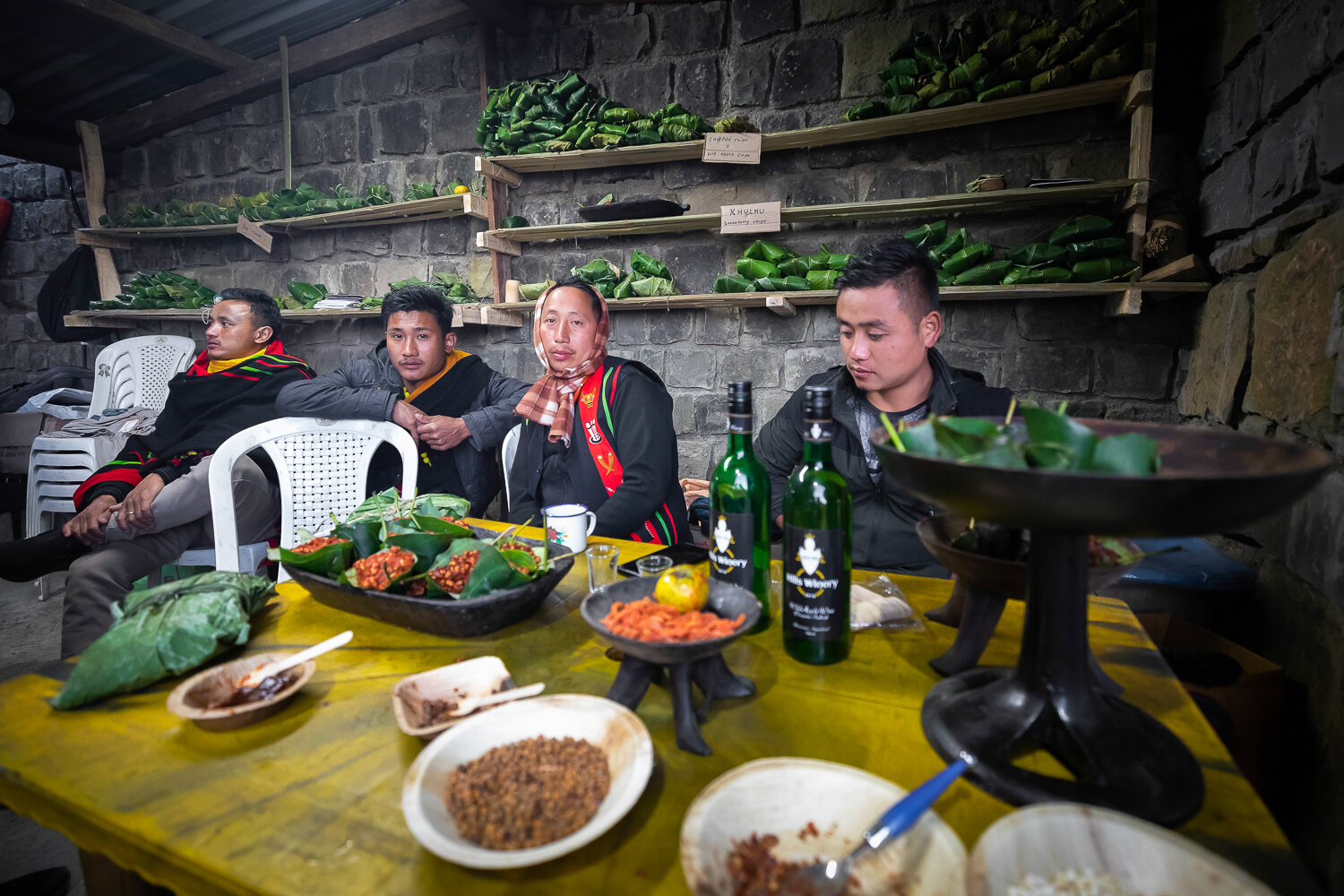 delicacies stall at hornbill festival in nagaland