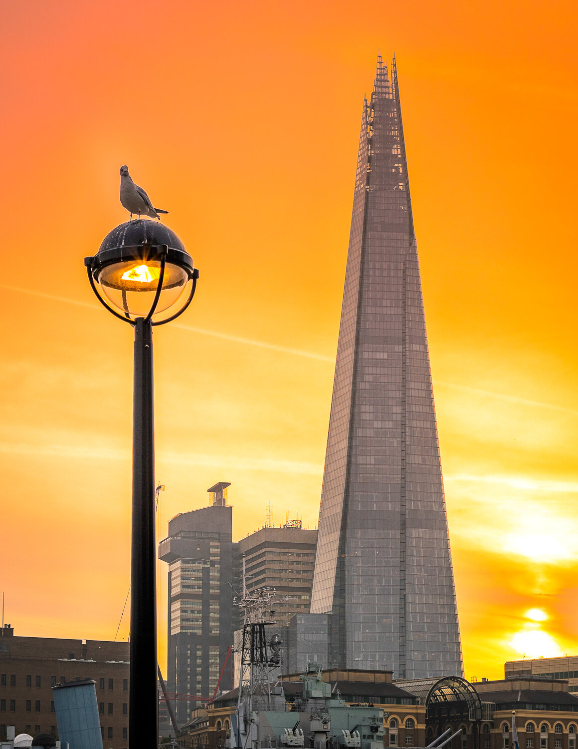 Tower of Shard during Sunset 