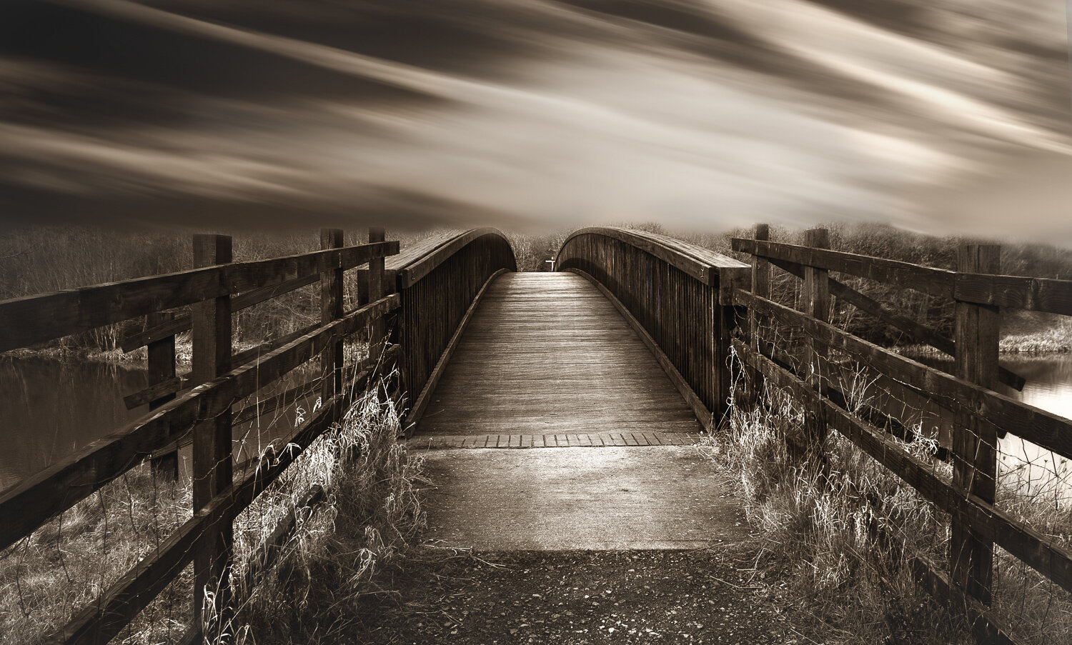 Off road wooden bridge fine art 