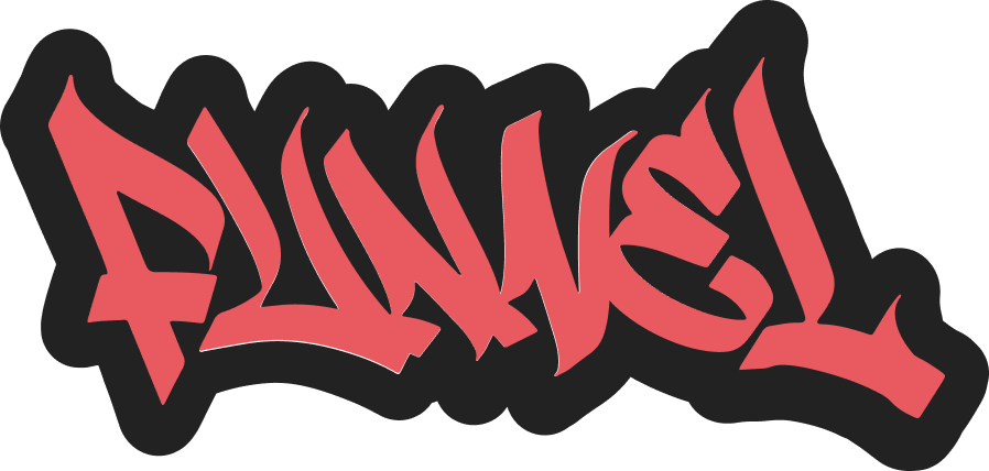 Graffiti-style text spelling out "DANGER!" in red with a black outline.