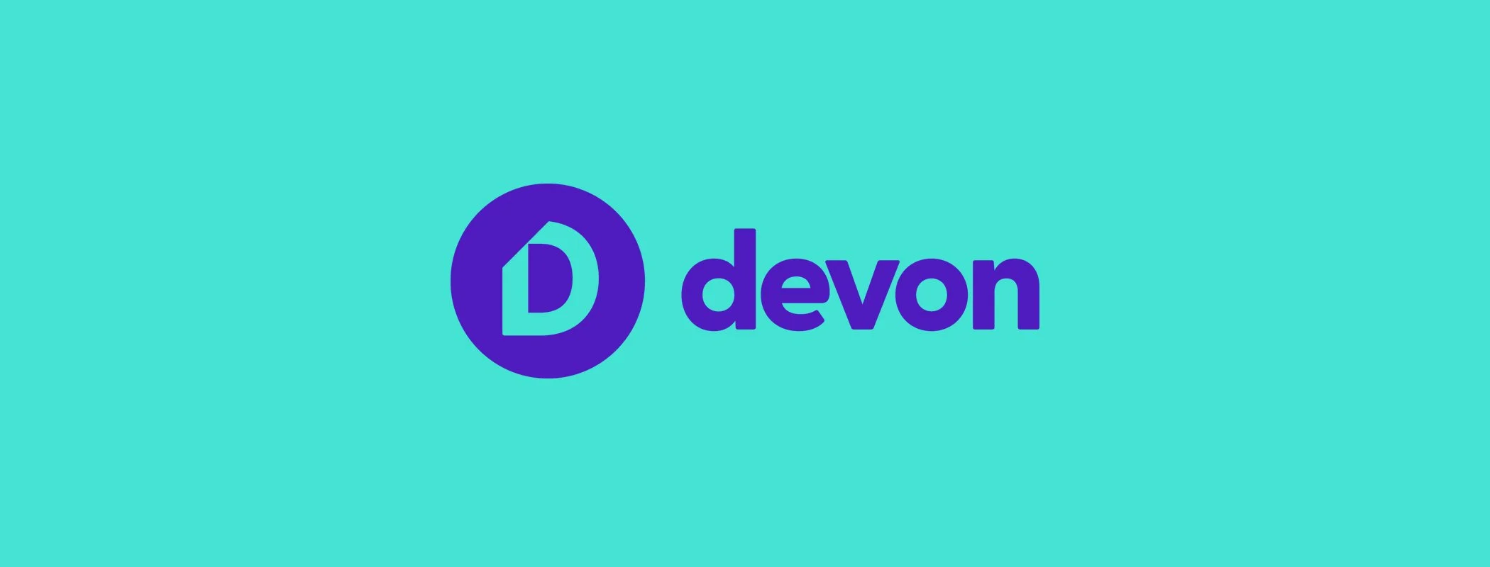 Devon logo with a blue 'D' inside a circle and the word 'devon' on a light blue background.