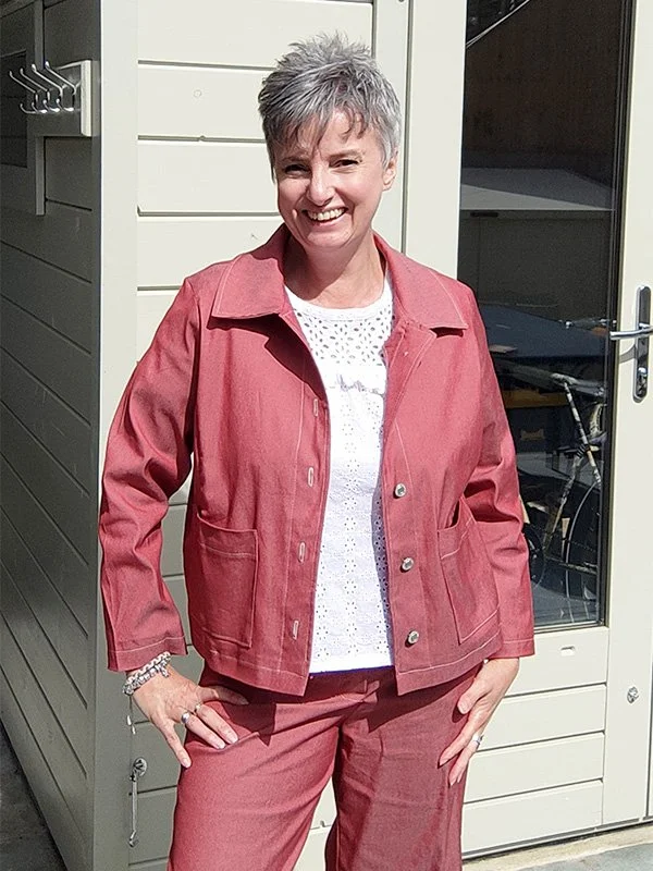 Rye Women's Jacket Sewing Pattern, with Pockets, ideal for Heavy Linens