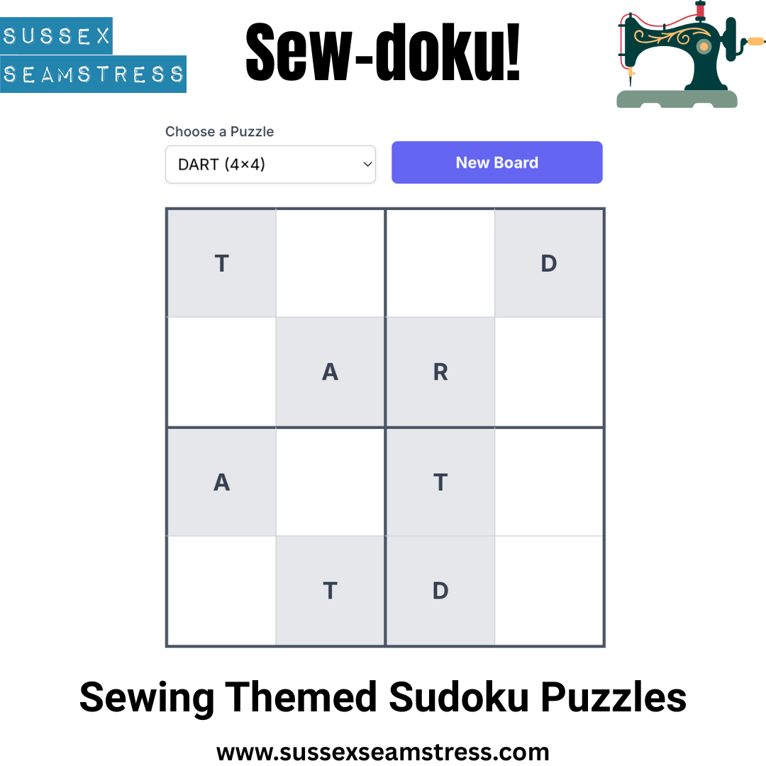 Sussex Seamstress Sew-doku