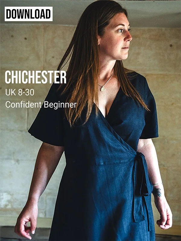Chichester Wrap Dress PDF Sewing Pattern, Size 8-30 Sussex Seamstress Sewing Patterns Chichester Wrap Dress PDF Sewing Pattern, Size 8-30 Sussex Seamstress Sewing Patterns