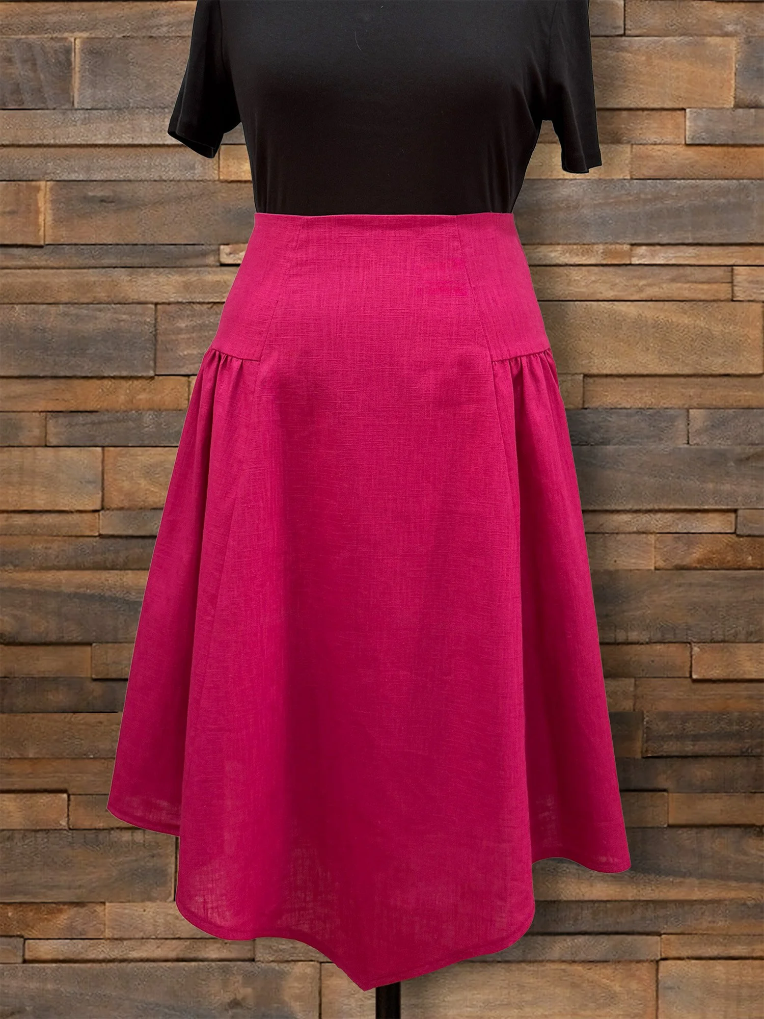 Sidley Skirt Plain Red.jpg