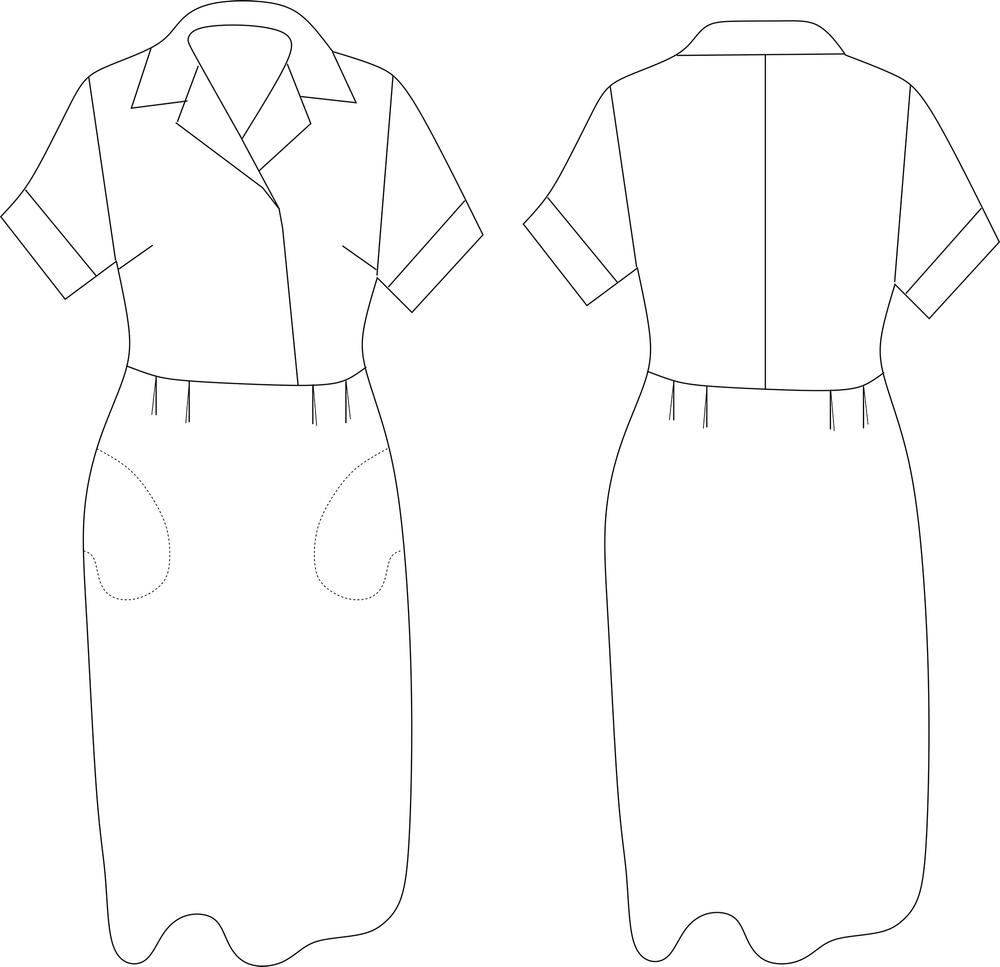 Streat Dress Sewing Pattern, Sizes 6-30, 50's Inspired, Suitable for ...